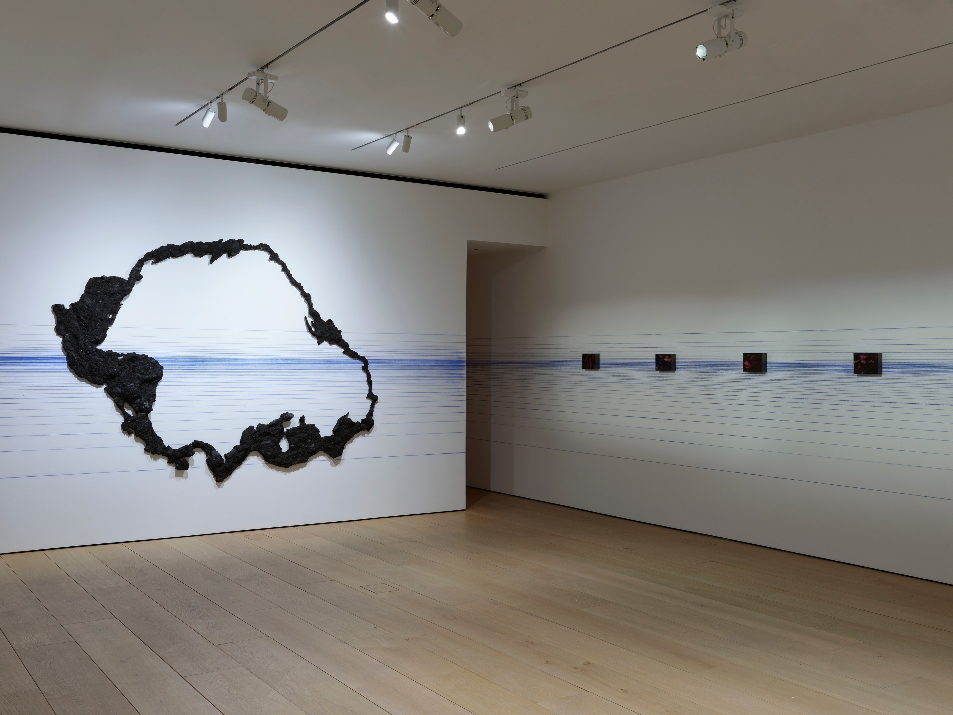 Installation view of Teresita Fernández at Lehmann Maupin New York