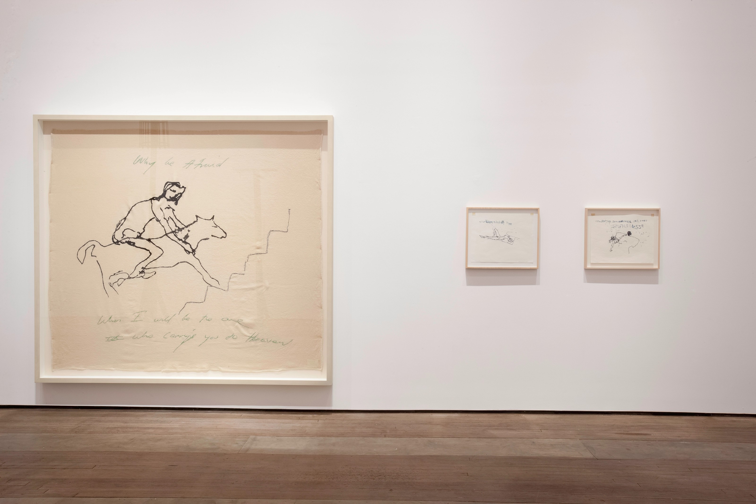 Installation view of Only God Knows I'm Good at Lehmann Maupin New York