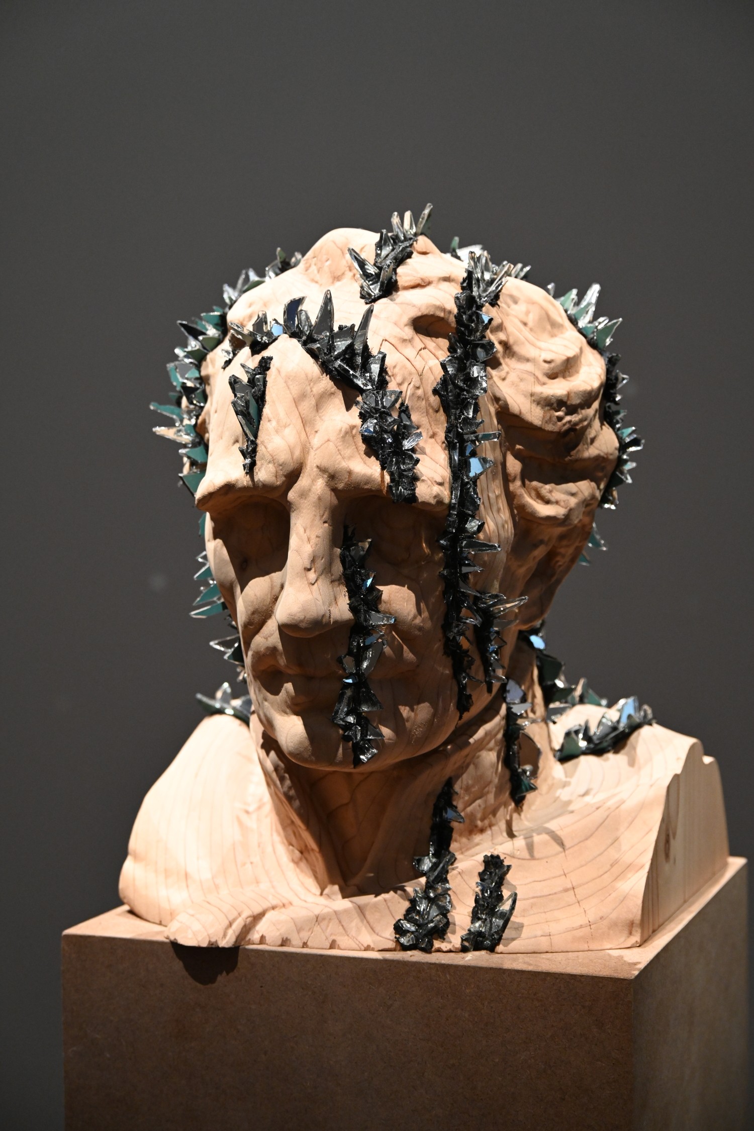 Installation view of Kader Attia at the Louvre
