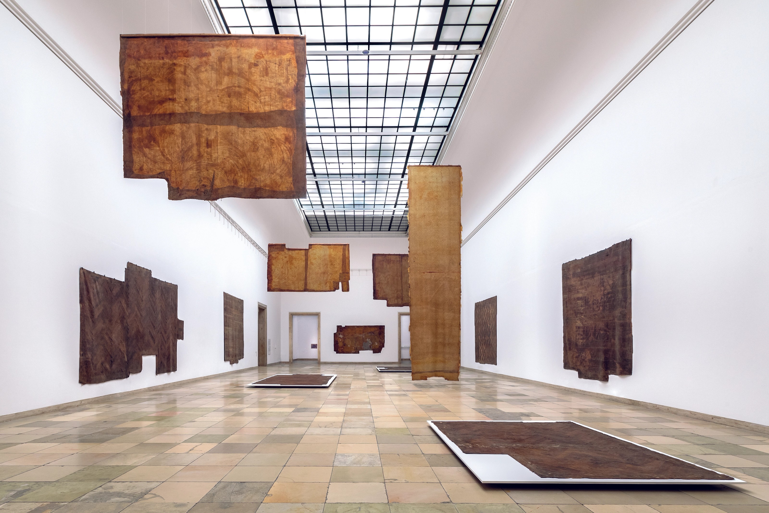 Installation view of Heidi Bucher at Haus Der Kunst