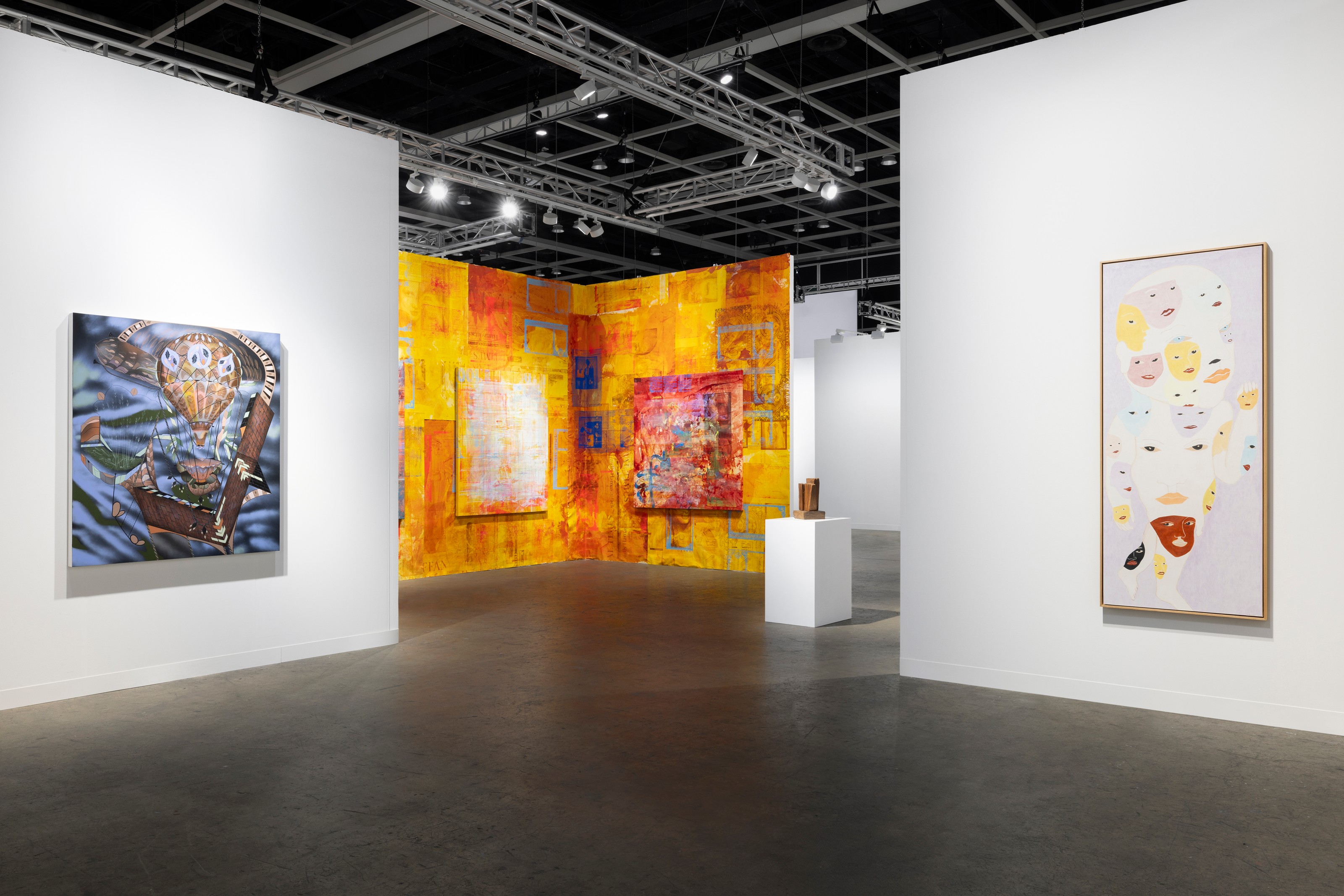 Installation view of Lehmann Maupin, Booth 1C22 at Art Basel Hong Kong