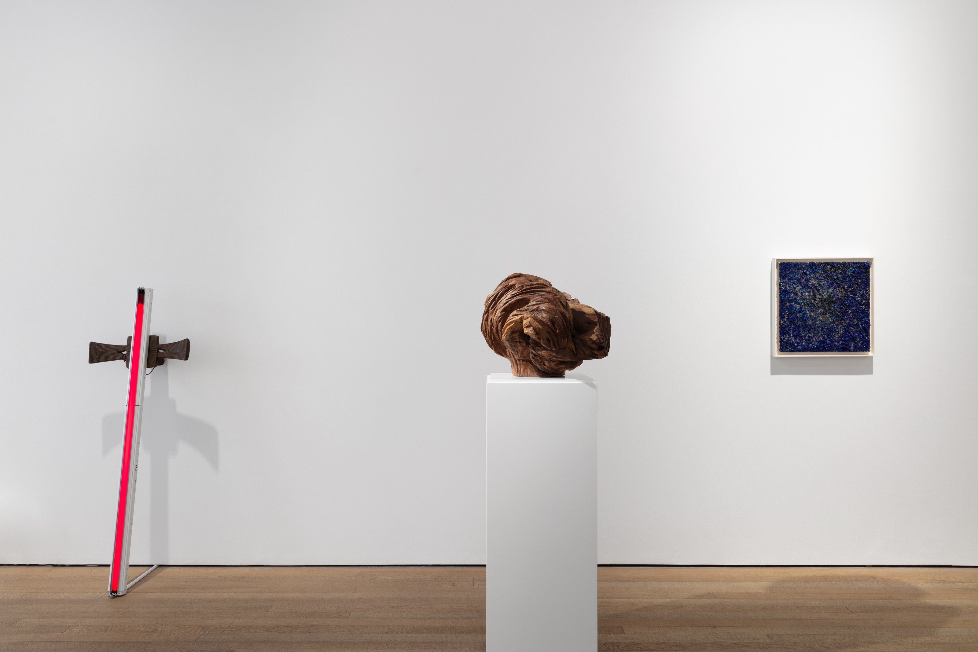 Installation view of Beyond Material at Lehmann Maupin London