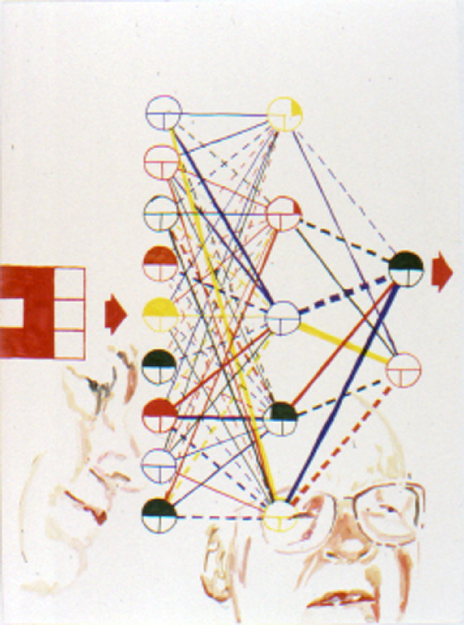 Painting by Tony Oursler