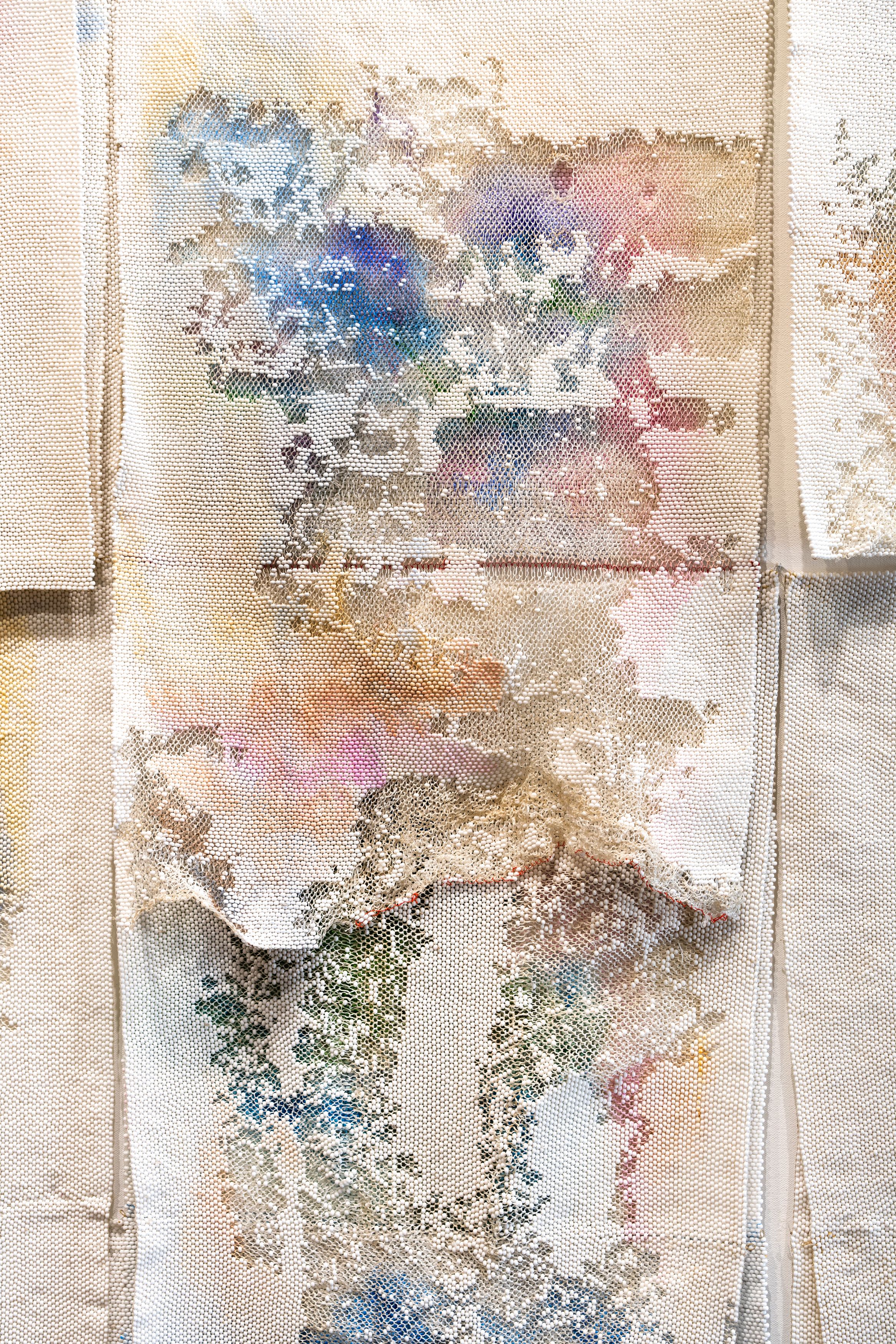 Detail of wall work by Liza Lou