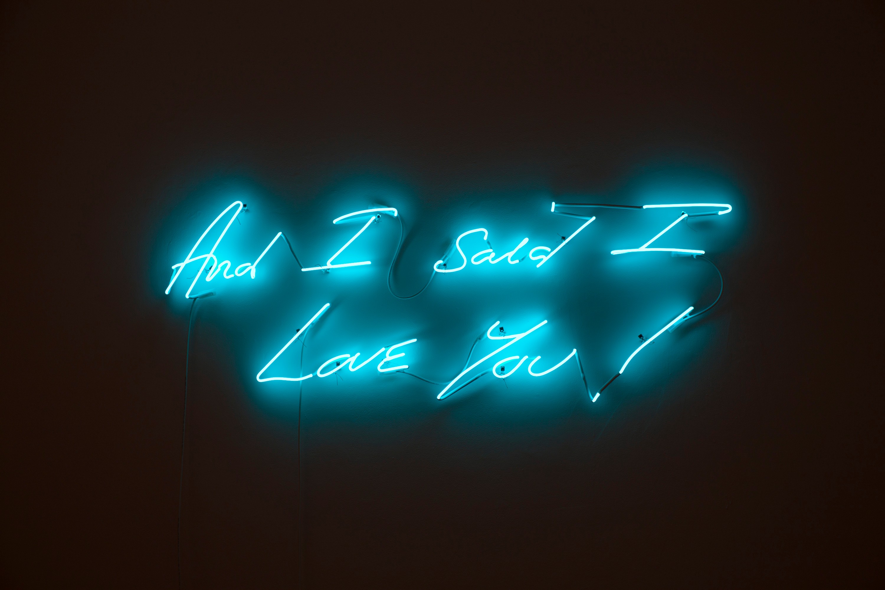 Neon sculpture by Tracey Emin