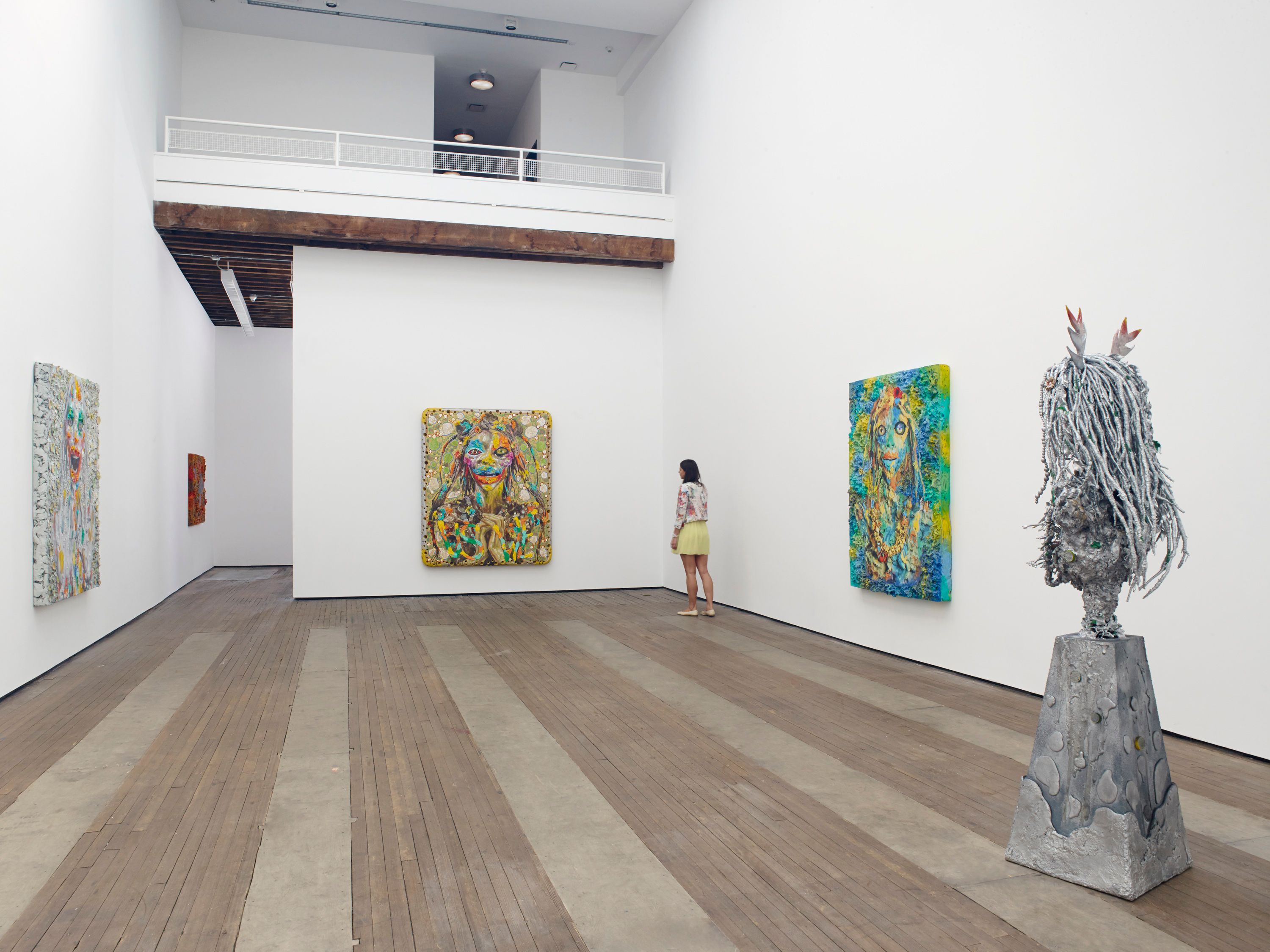 Installation view of  Mitochondrial Eve/Viral Mother at Lehmann Maupin New York
