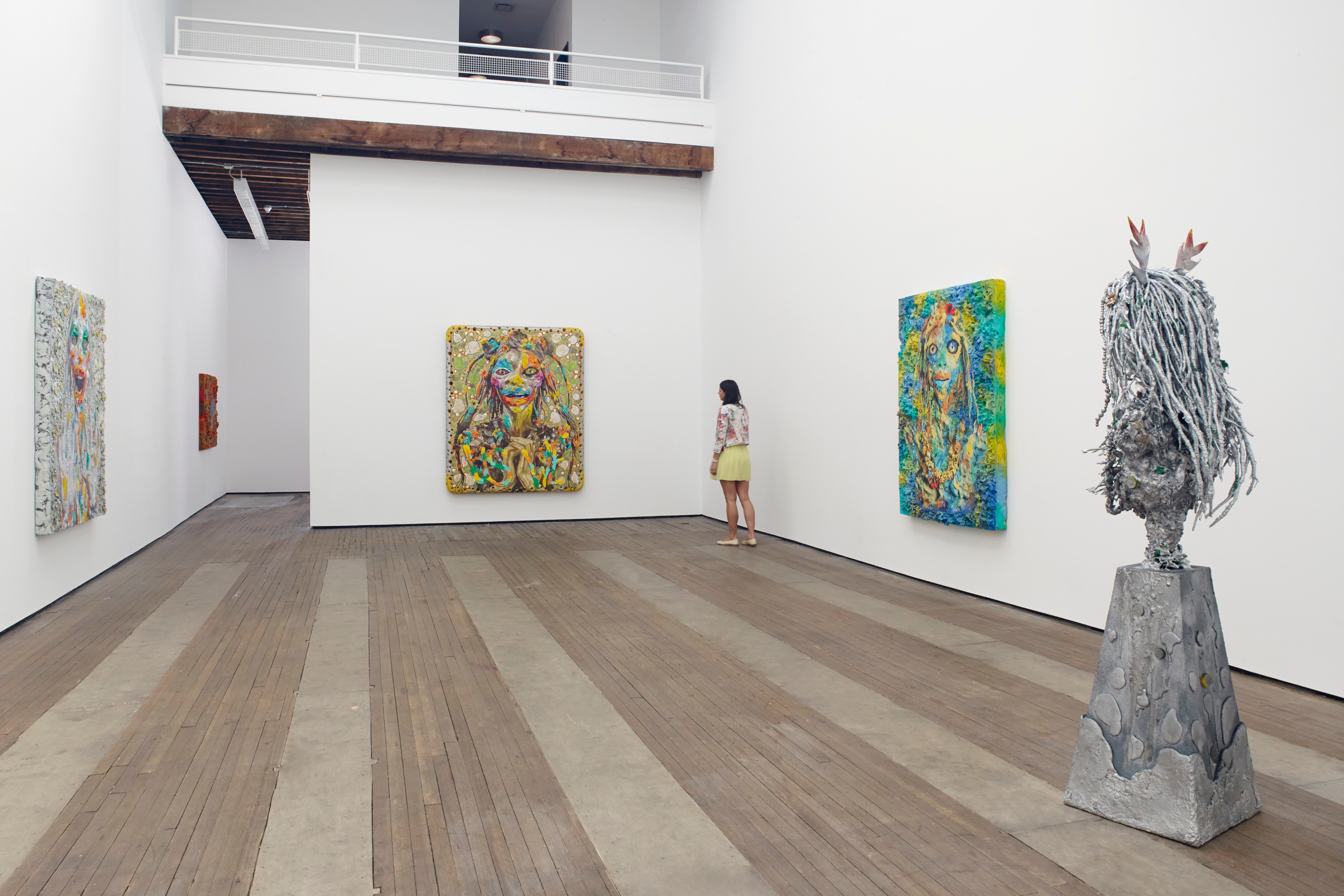 Installation view of Mitochondrial Eve/Viral Mother at Lehmann Maupin New York