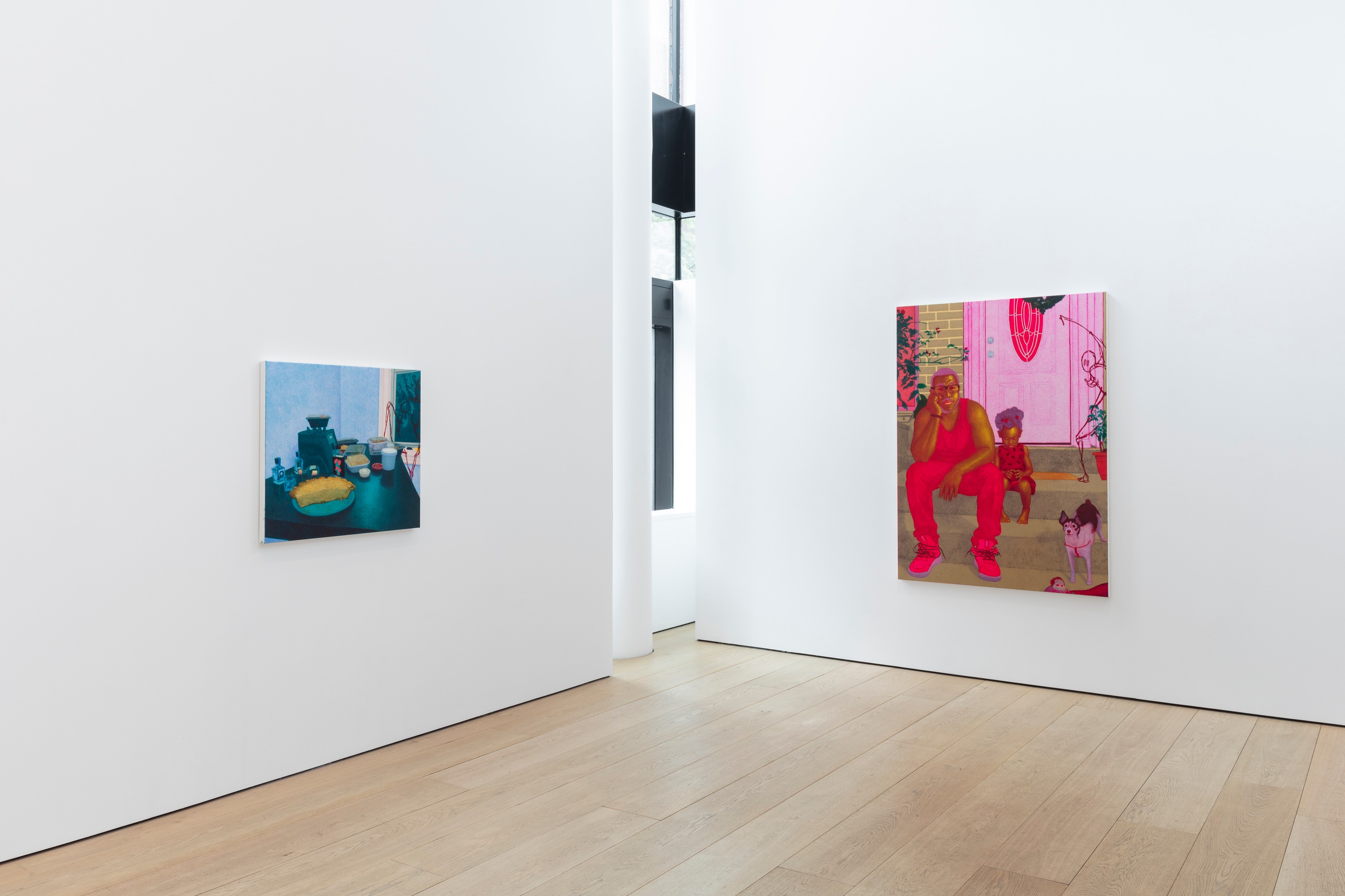 Installation view of Arcmanoro Niles at Lehmann Maupin New York