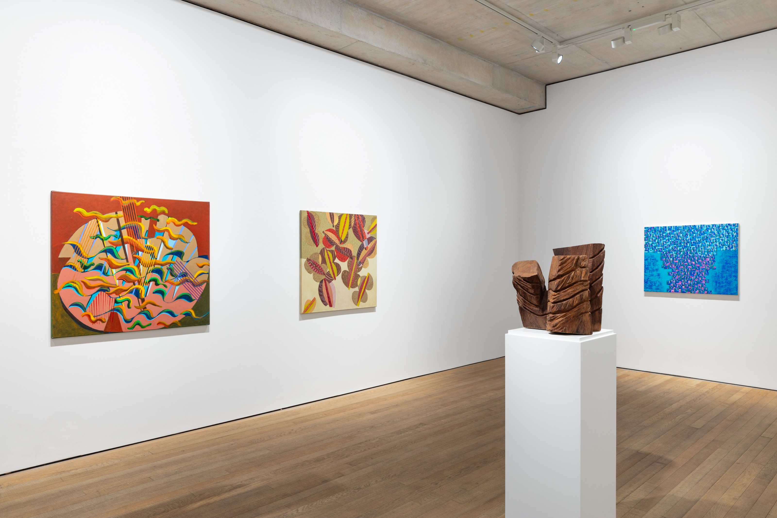 Installation view of Kim Yun Shin at Lehmann Maupin London
