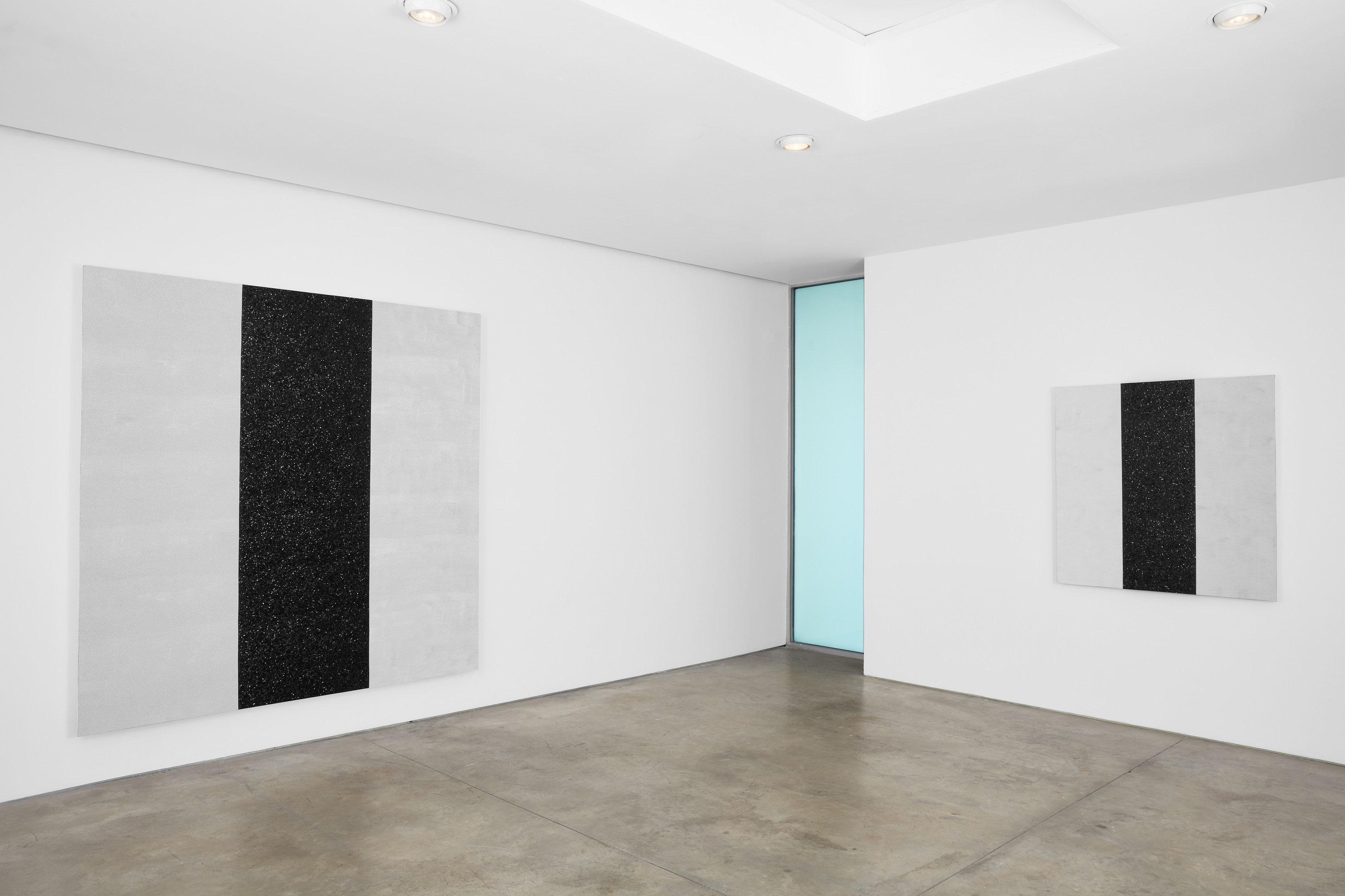 Installation view of Mary Corse at Lehmann Maupin New York