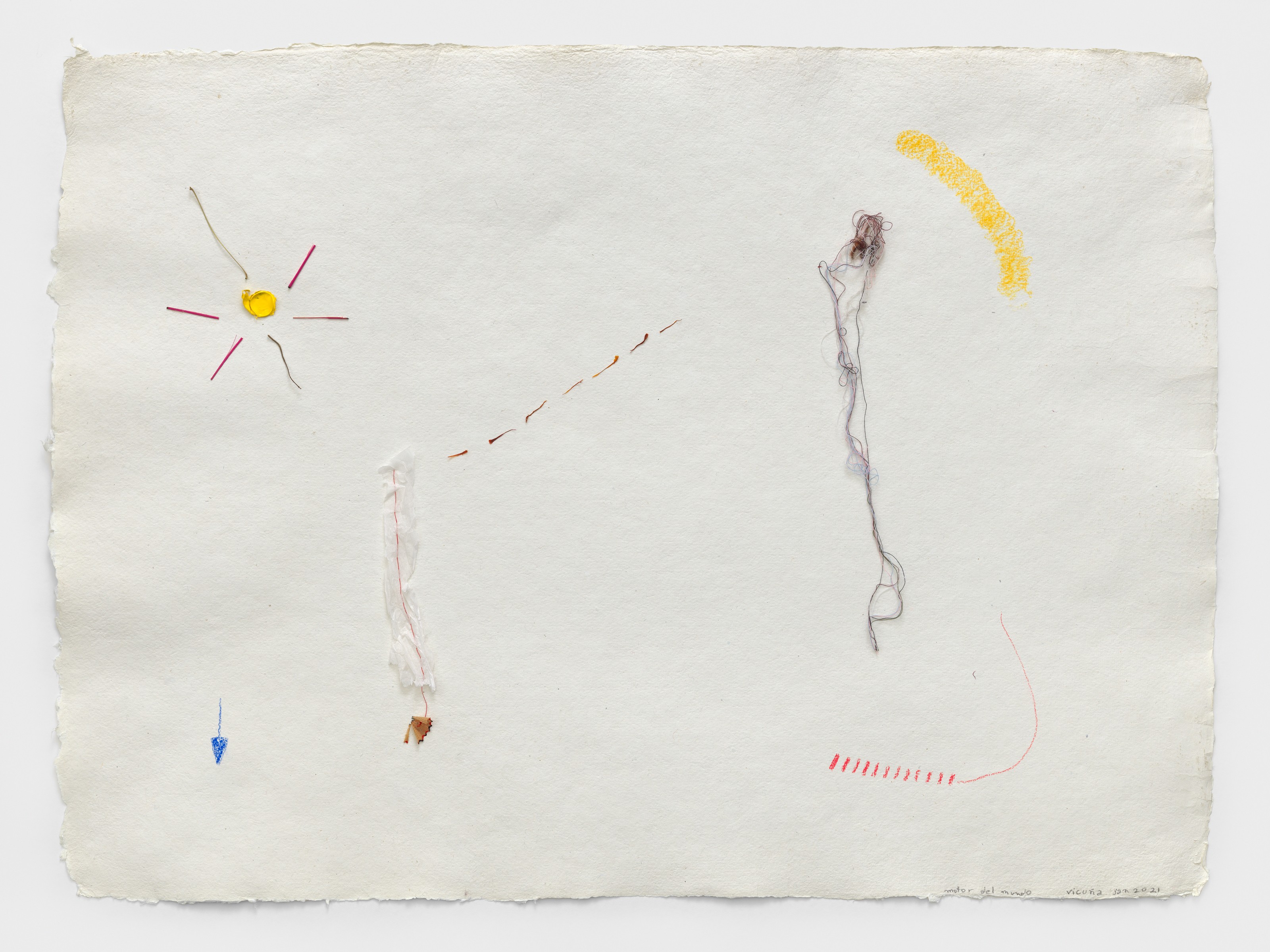 Work on paper by Cecilia Vicuña