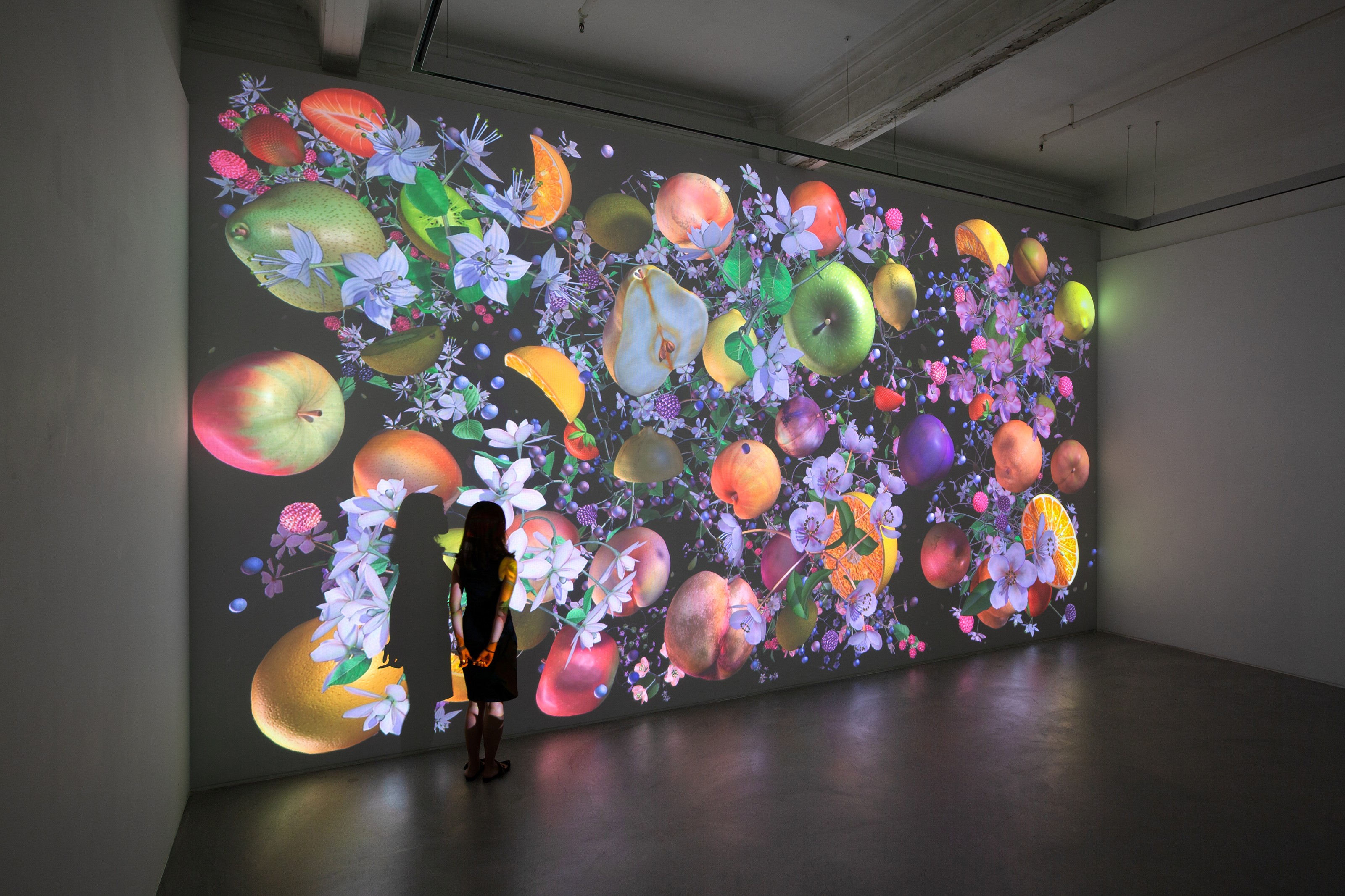 Installation view of Jennifer Steinkamp at Lehmann Maupin Hong Kong