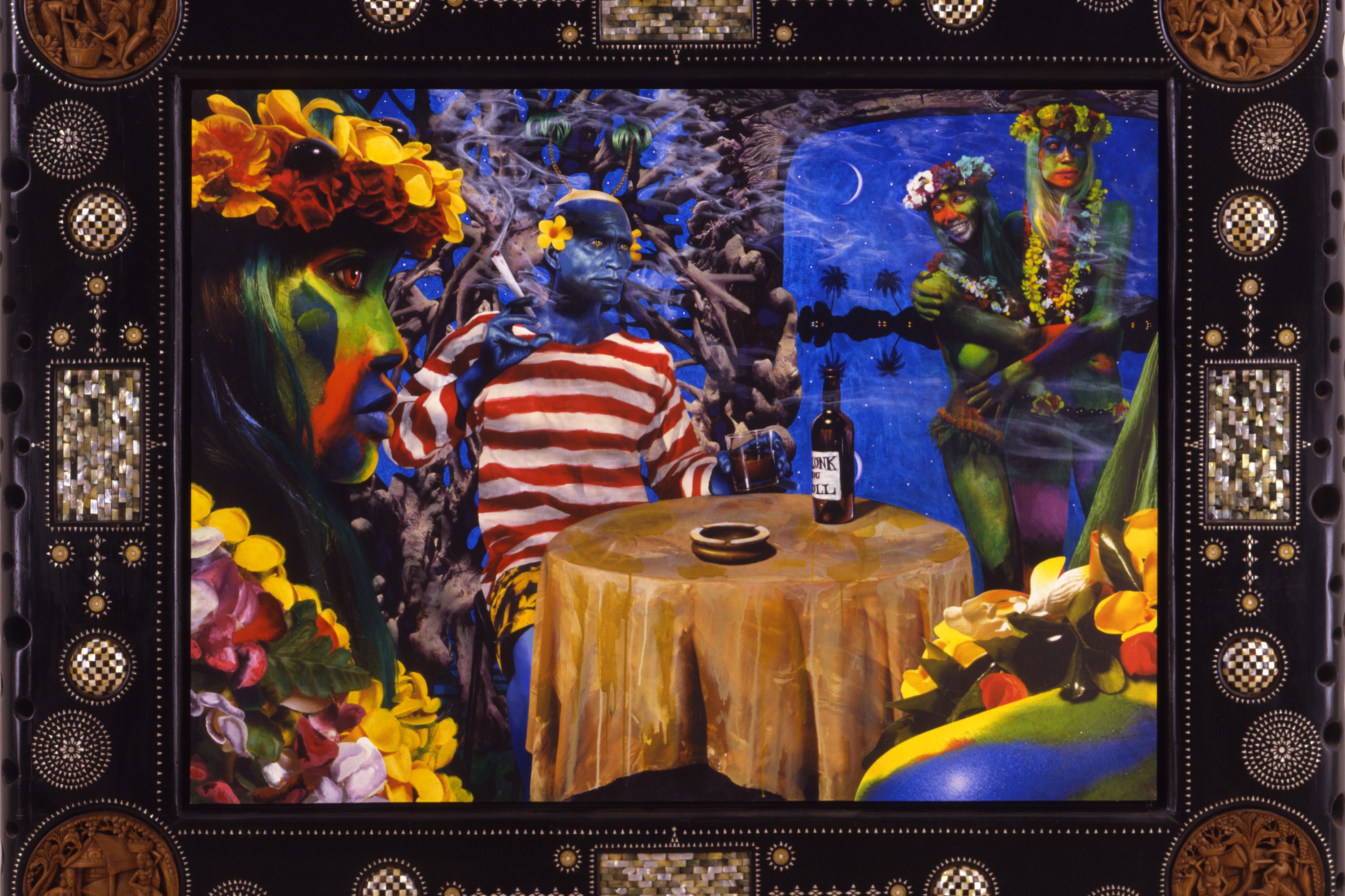 Painting by Ashley Bickerton