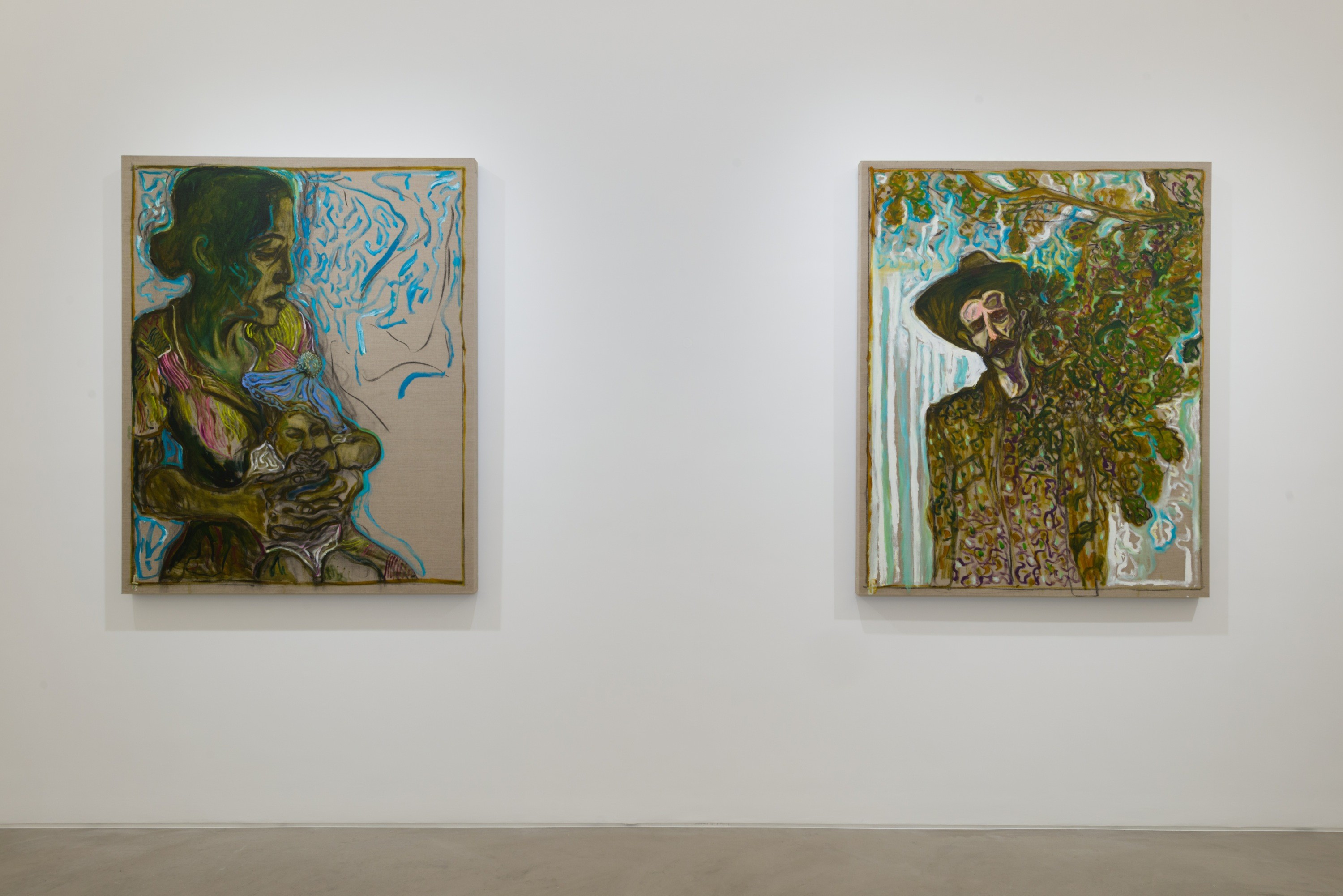 Installation view of edge of the forest at Lehmann Maupin Hong Kong
