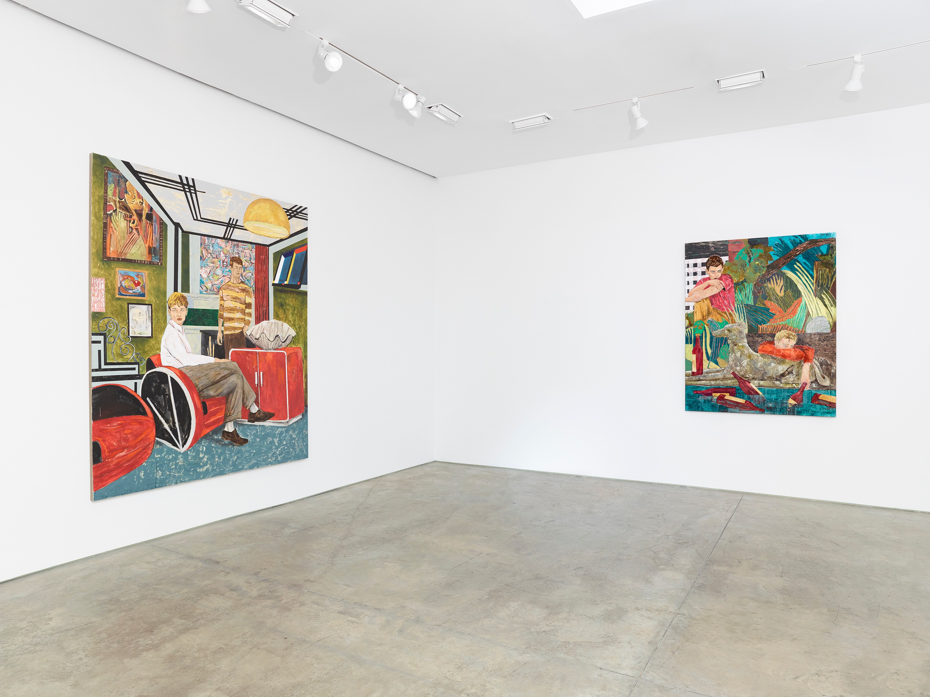 Installation view of Hernan Bas at Lehmann Maupin New York