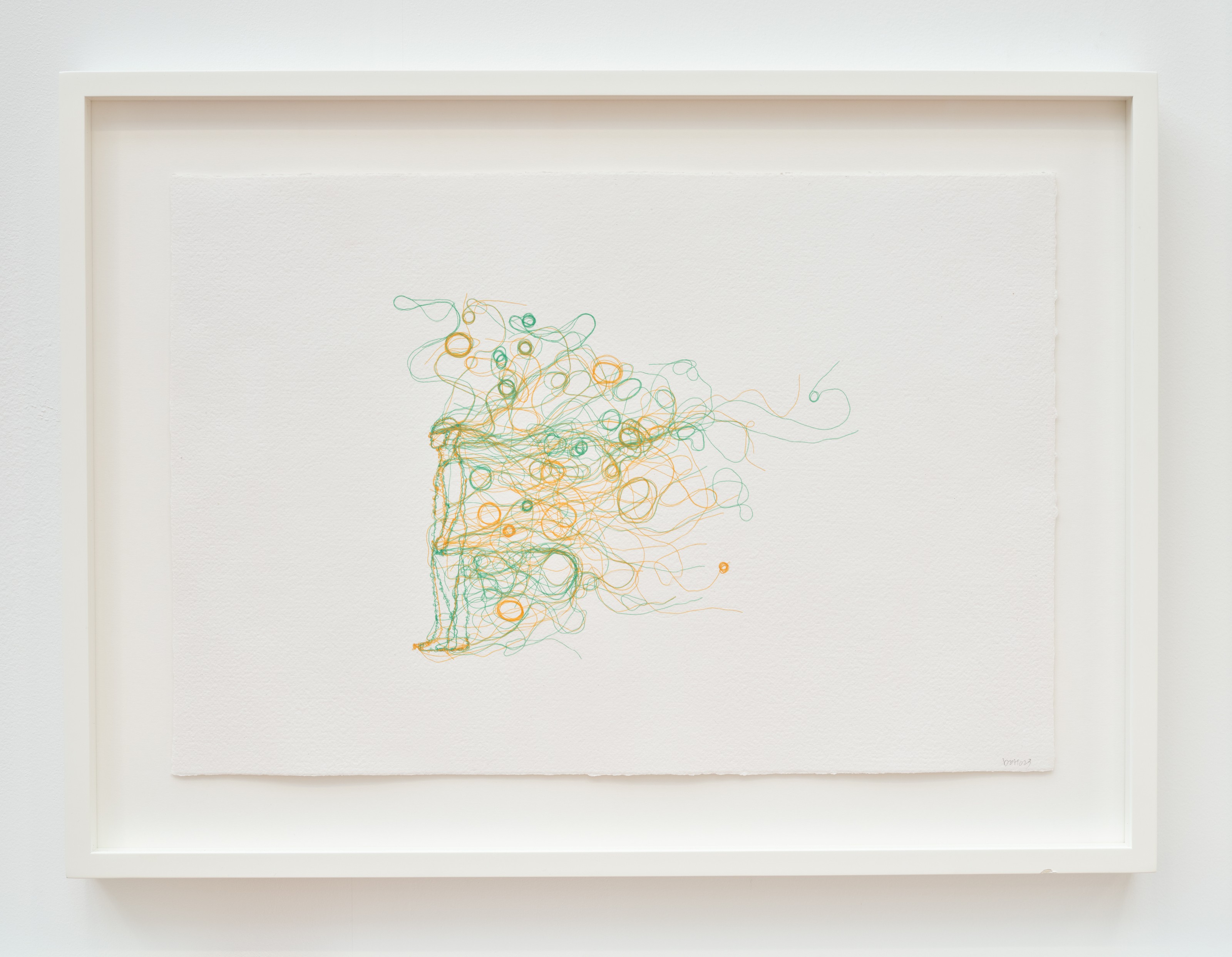 Thread drawing by Do Ho Suh