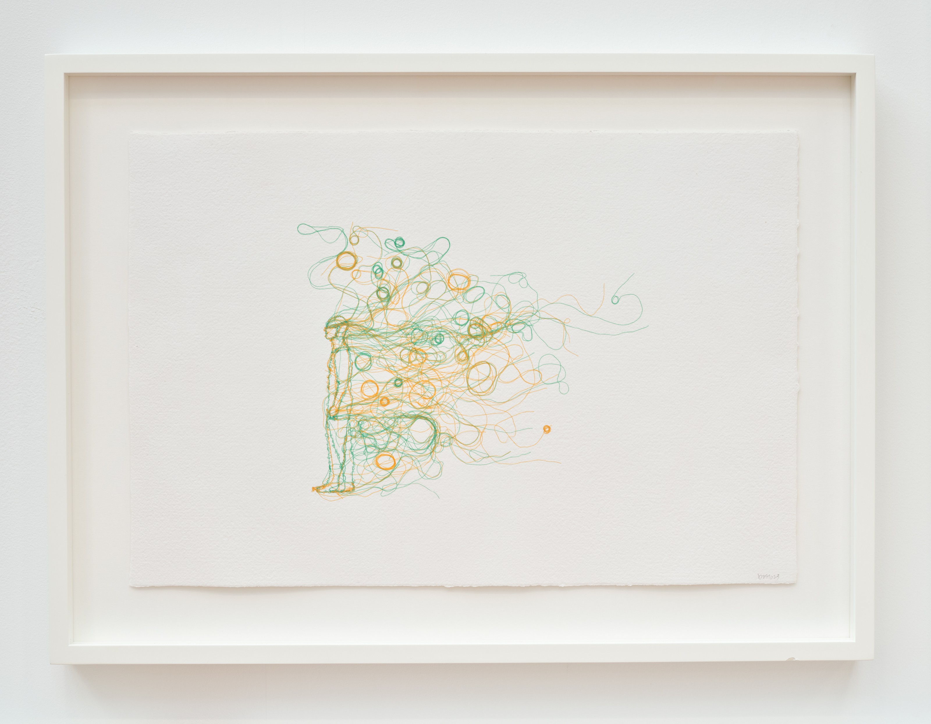 Thread drawing by Do Ho Suh