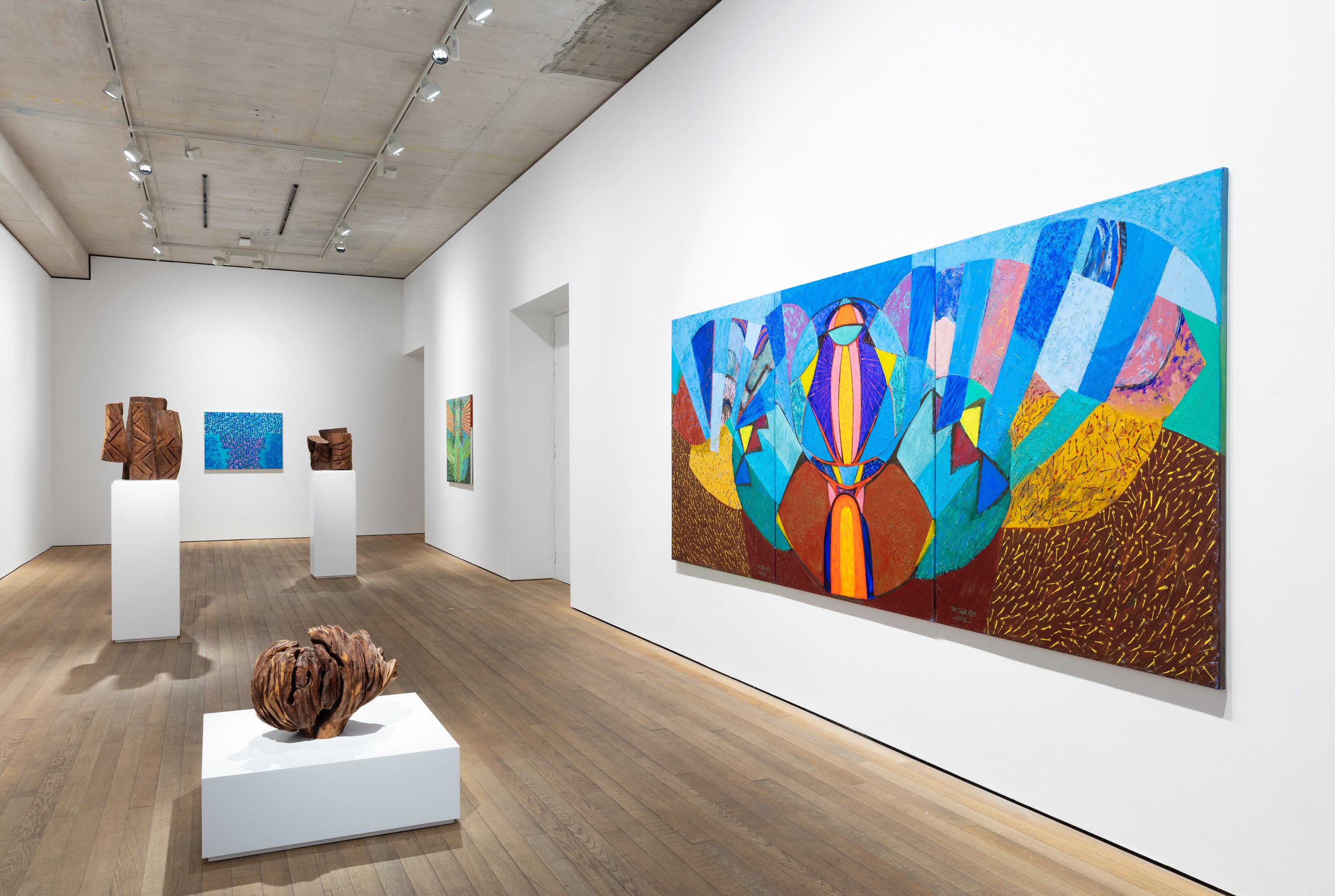 Installation view of Kim Yun Shin at Lehmann Maupin London