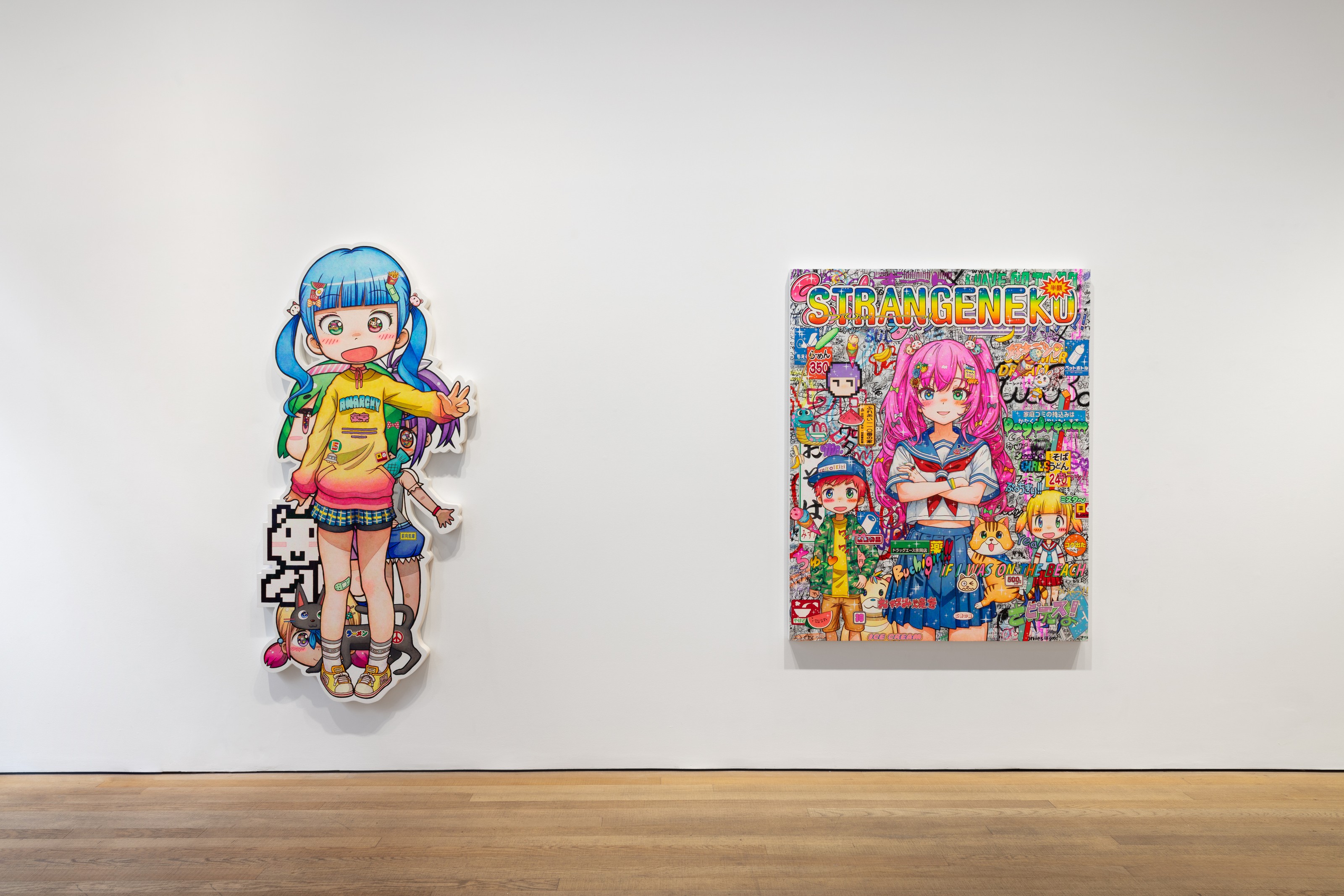 Installation view of Mr. at Lehmann Maupin London