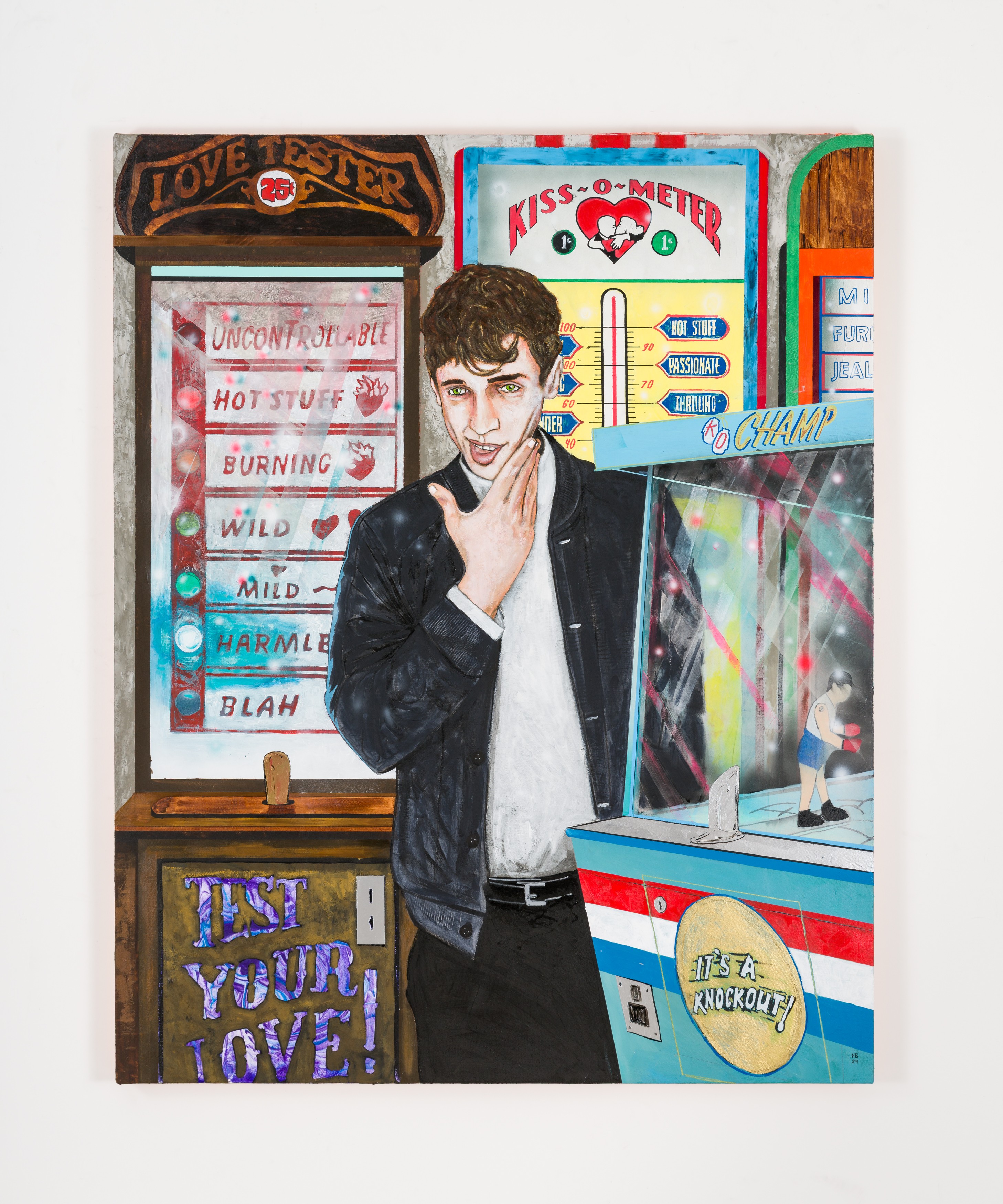 Painting by Hernan Bas