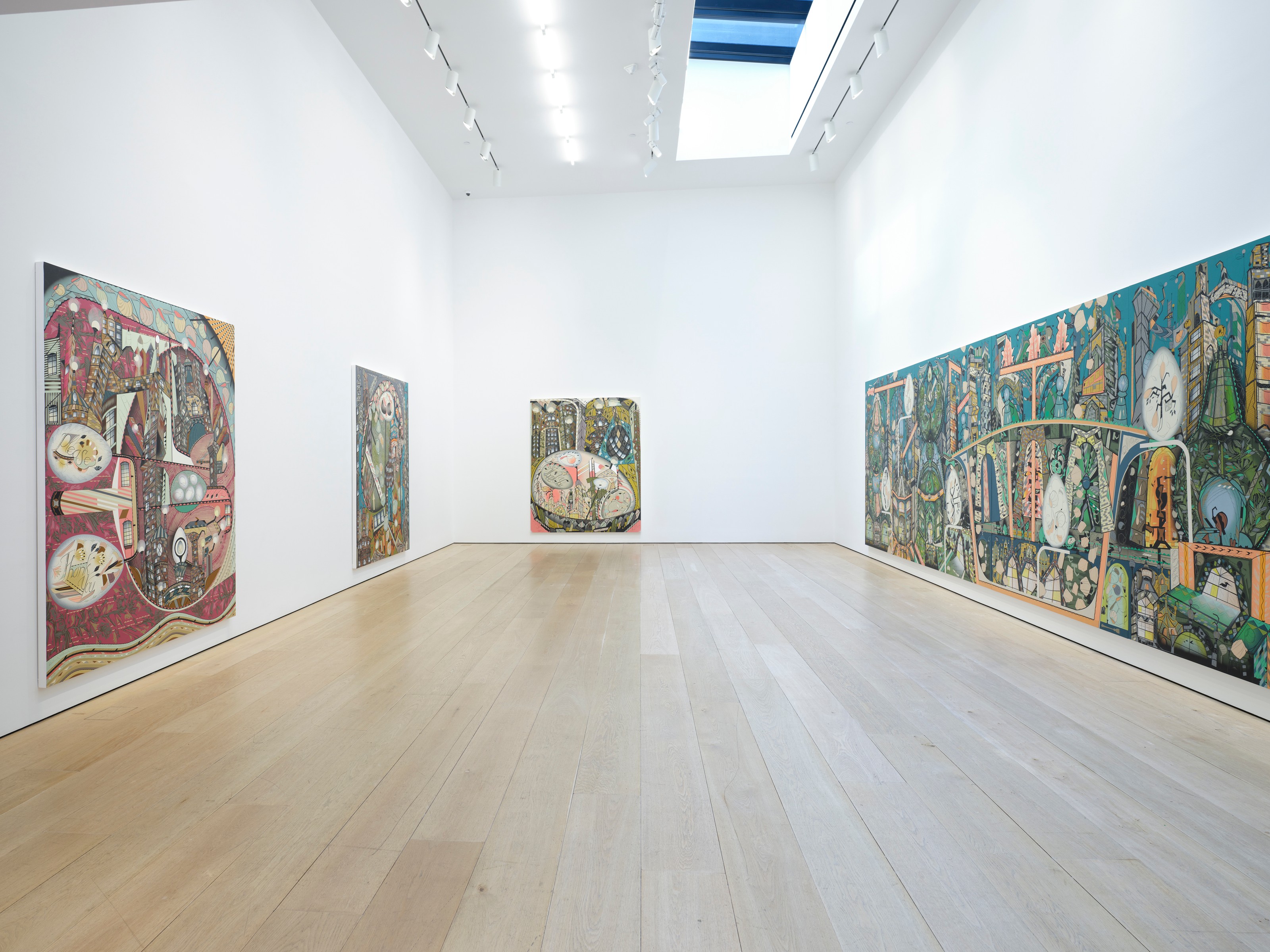 Installation view of Lari Pittman at Lehmann Maupin New York