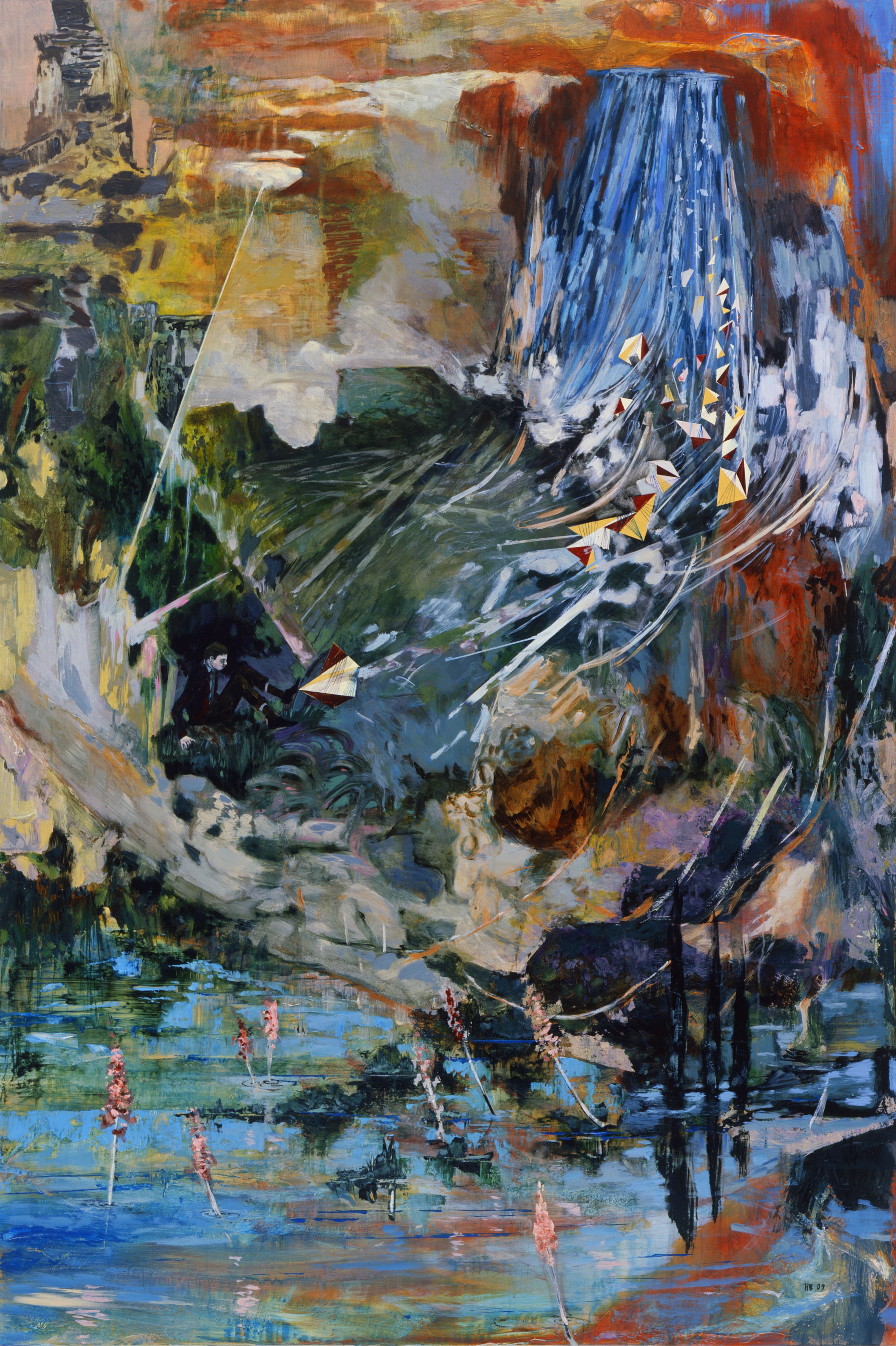 Painting by Hernan Bas