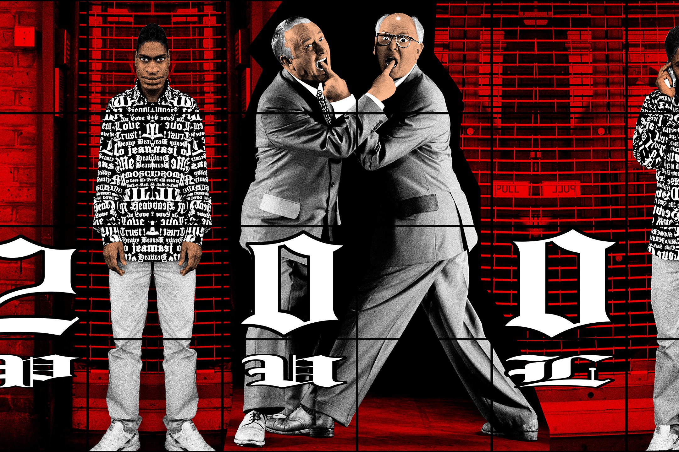 Wall work by Gilbert & George