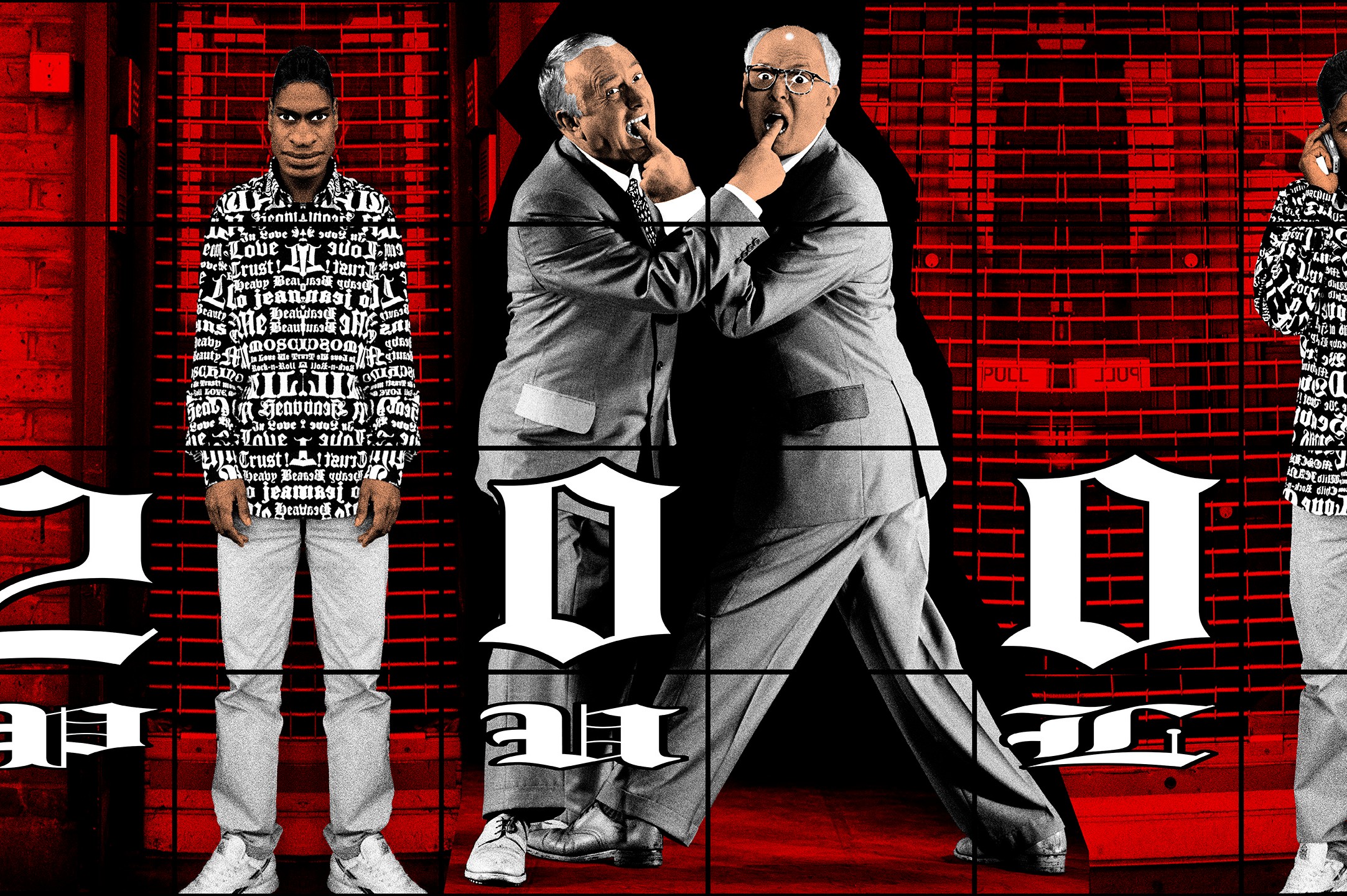 Wall work by Gilbert & George