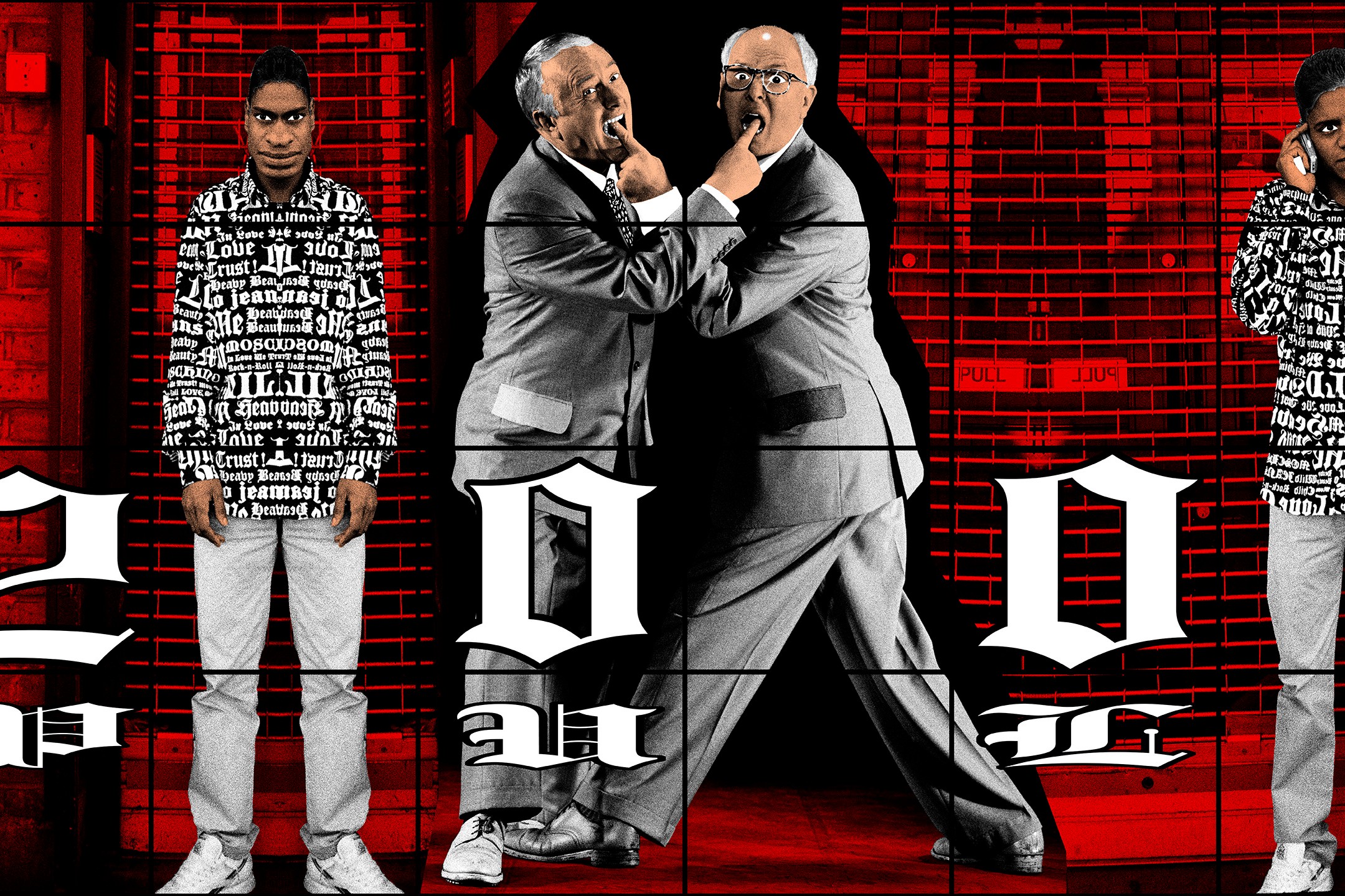 Wall work by Gilbert & George