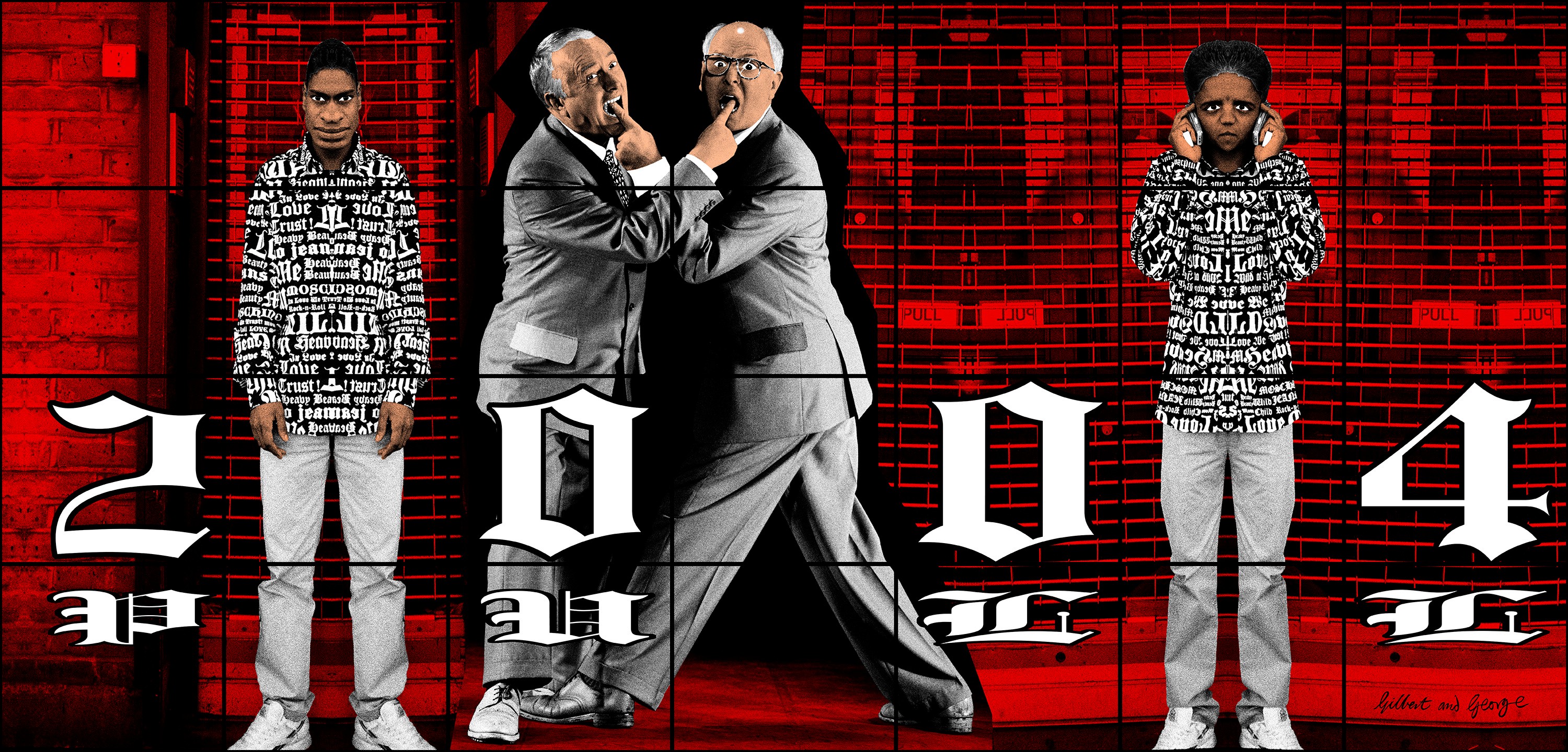 Wall work by Gilbert & George