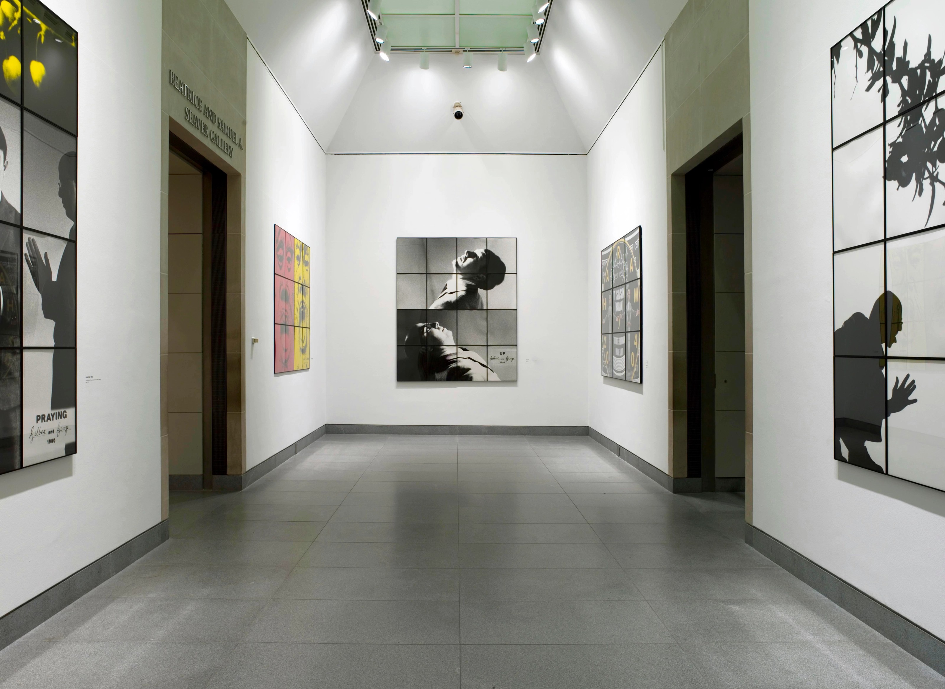 Installation view of Gilbert & George at The Brooklyn Museum