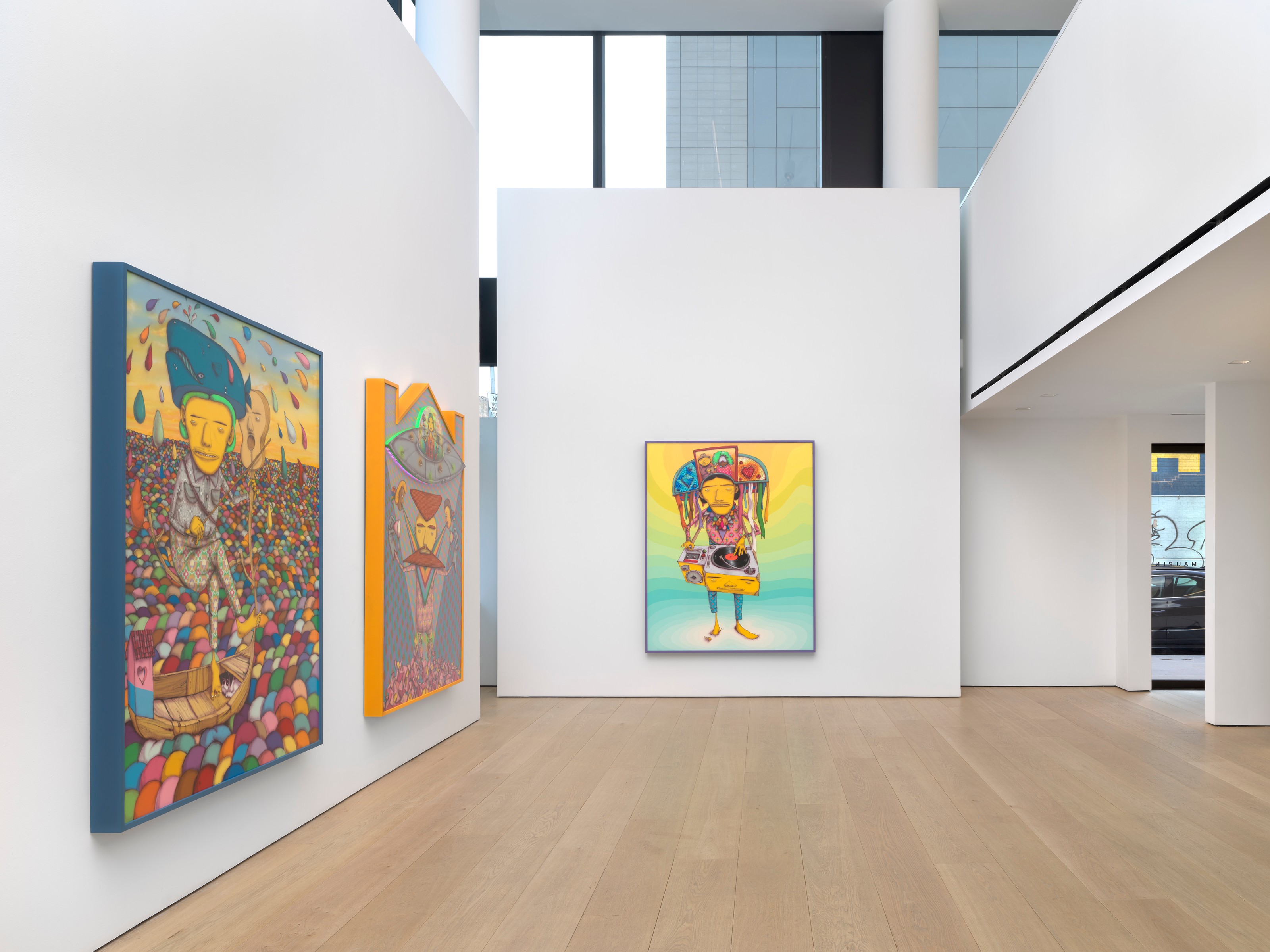 Installation view of OSGEMEOS at Lehmann Maupin New York