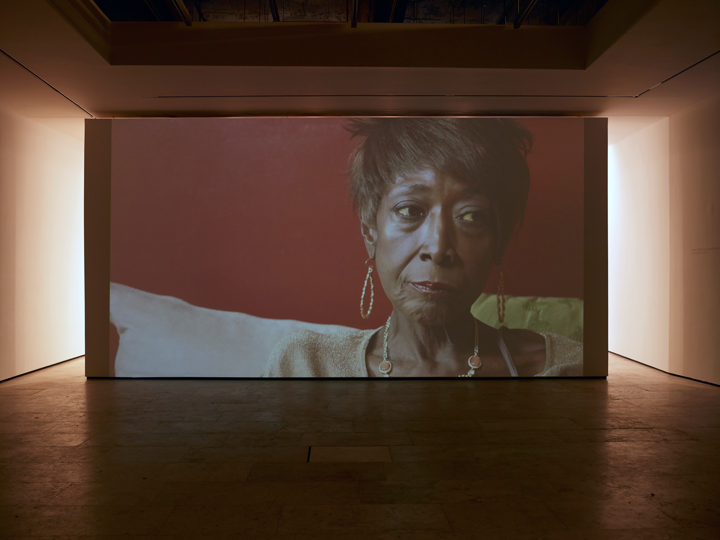 Installation view of How to Organize a Room Around a Striking Piece of Art at Lehmann Maupin New York