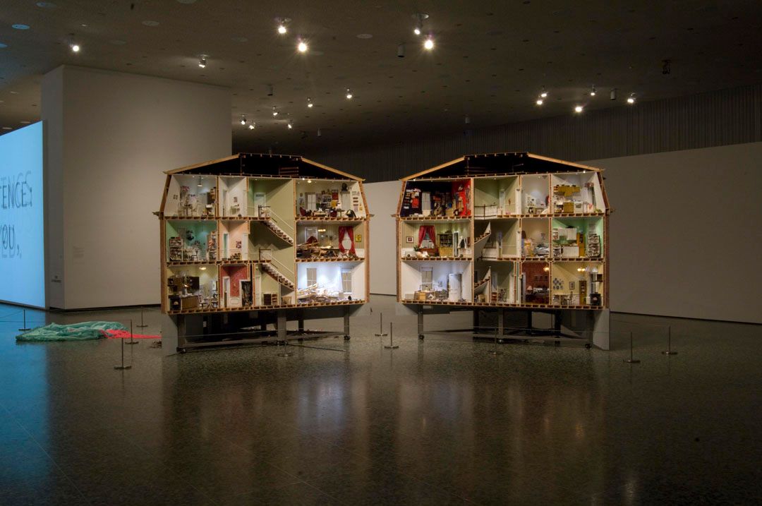 Installation of Do Ho Suh at Museum of Fine Arts