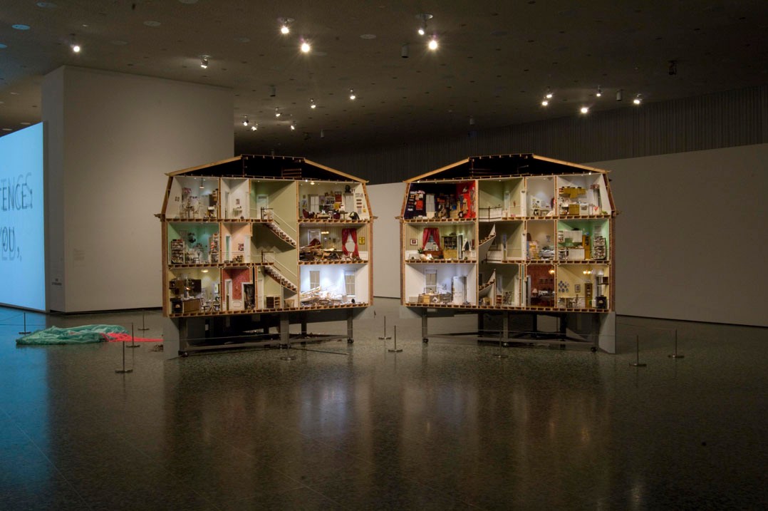 Installation of Do Ho Suh at Museum of Fine Arts