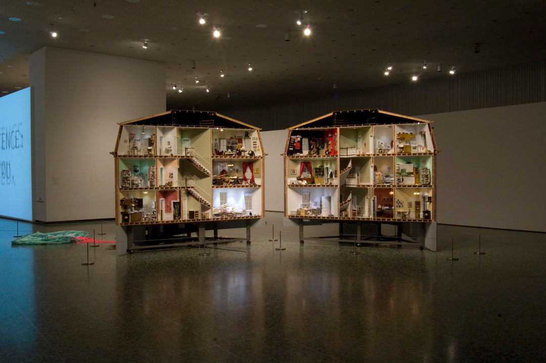 Installation of Do Ho Suh at Museum of Fine Arts