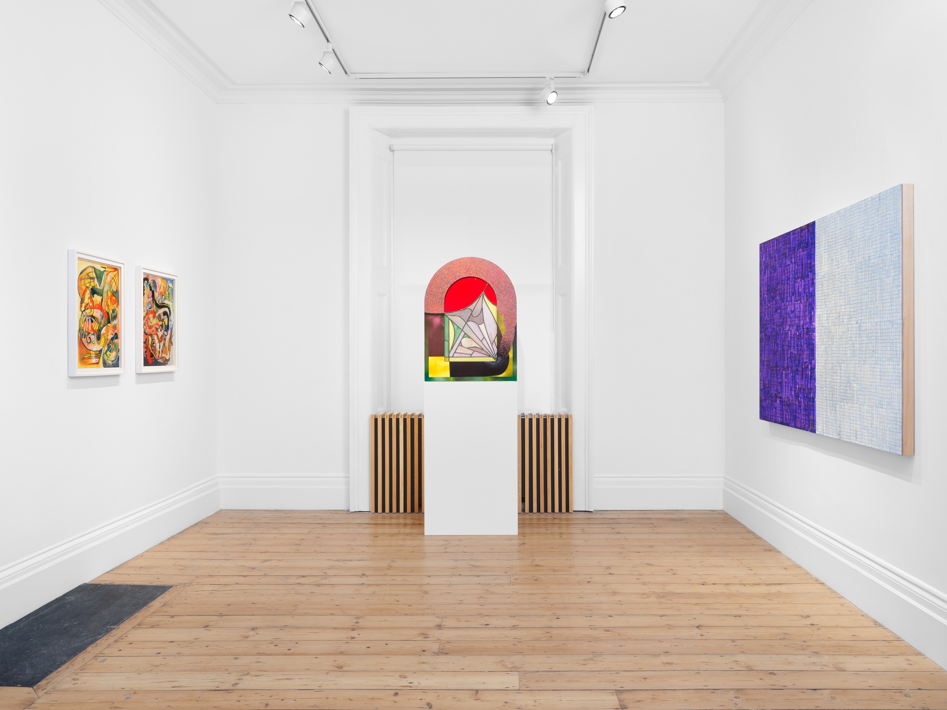 Installation view of SpaceRace at Lehmann Maupin London