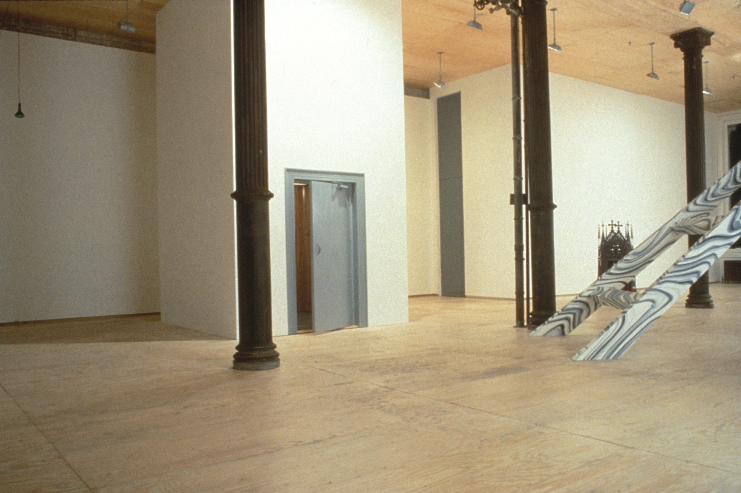 Installation view of Moving Structures at Lehmann Maupin New York