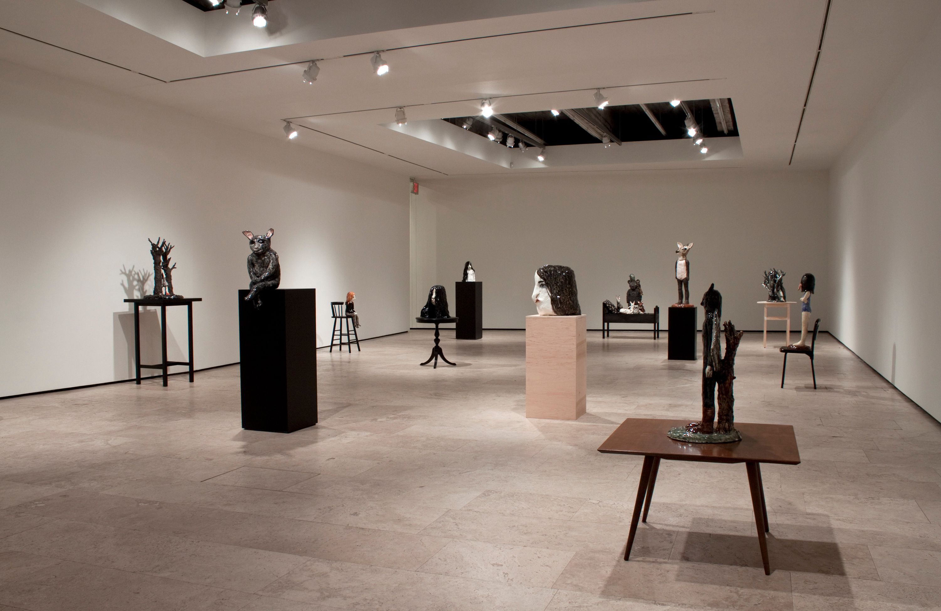 Installation view of Sounds of Dogs and Youth at Lehmann Maupin New York
