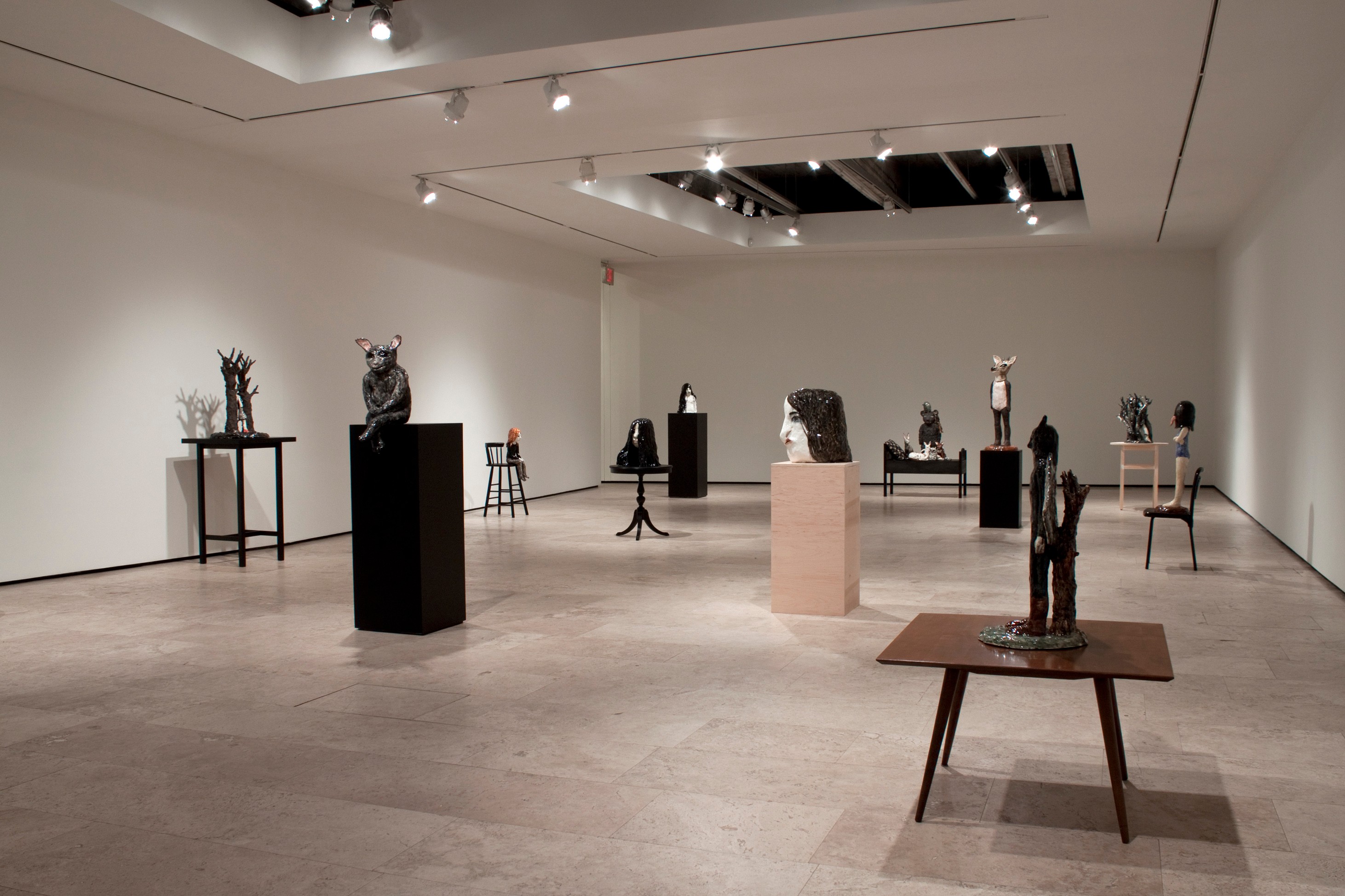 Installation view of Sounds of Dogs and Youth at Lehmann Maupin New York