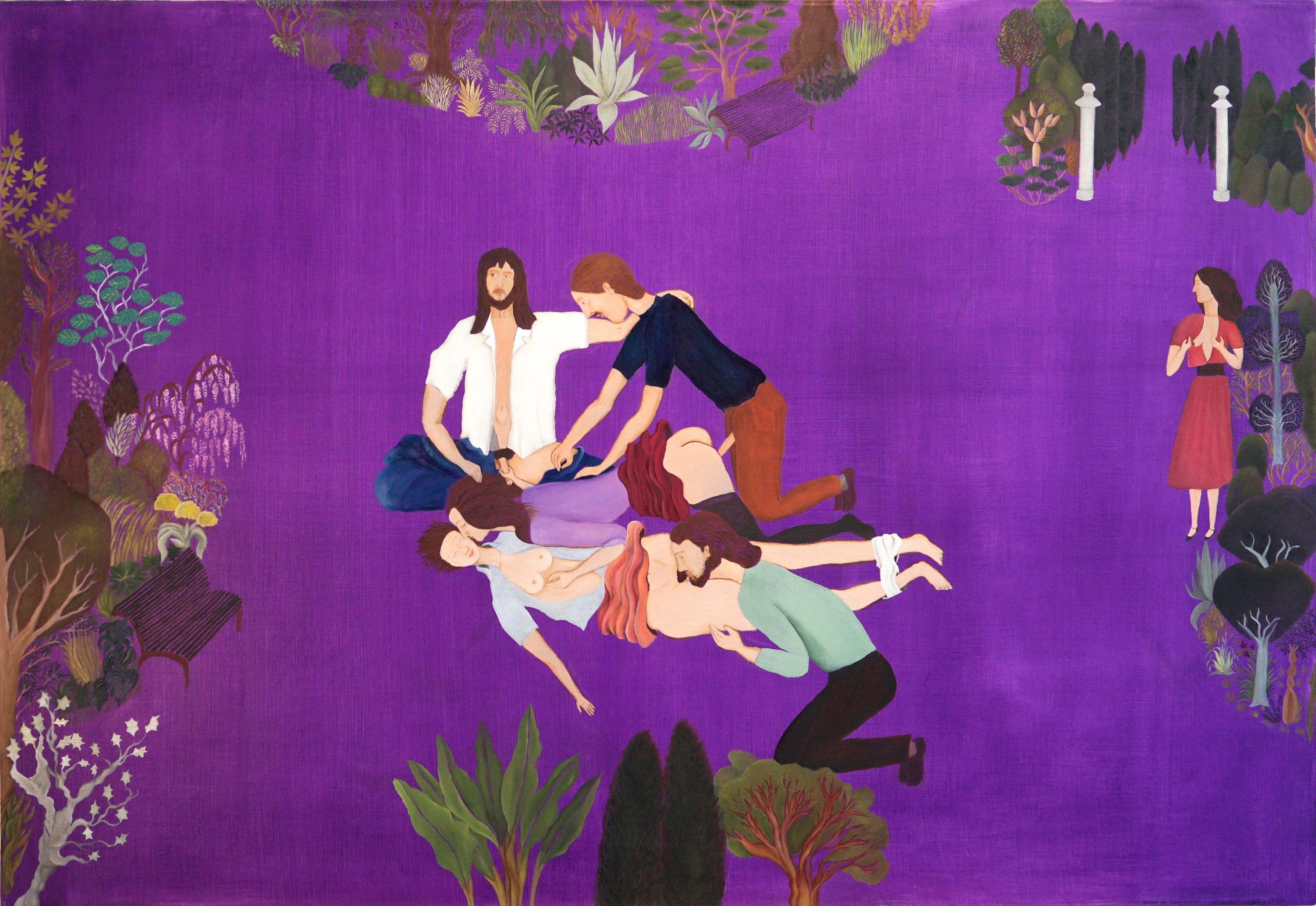 Painting by Cecilia Vicuña