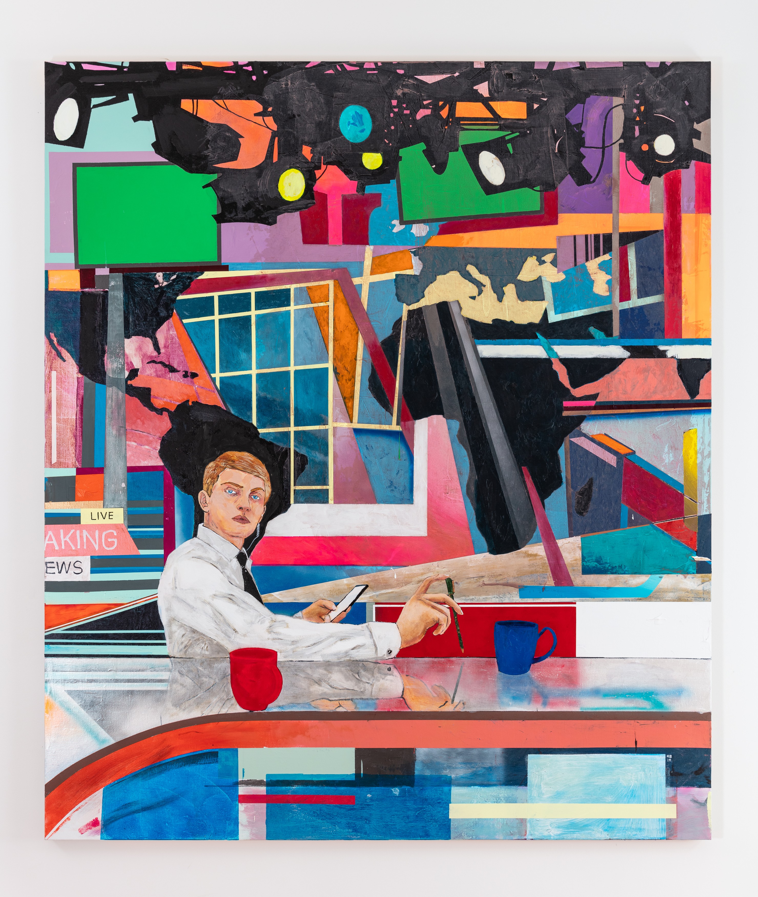Painting by Hernan Bas