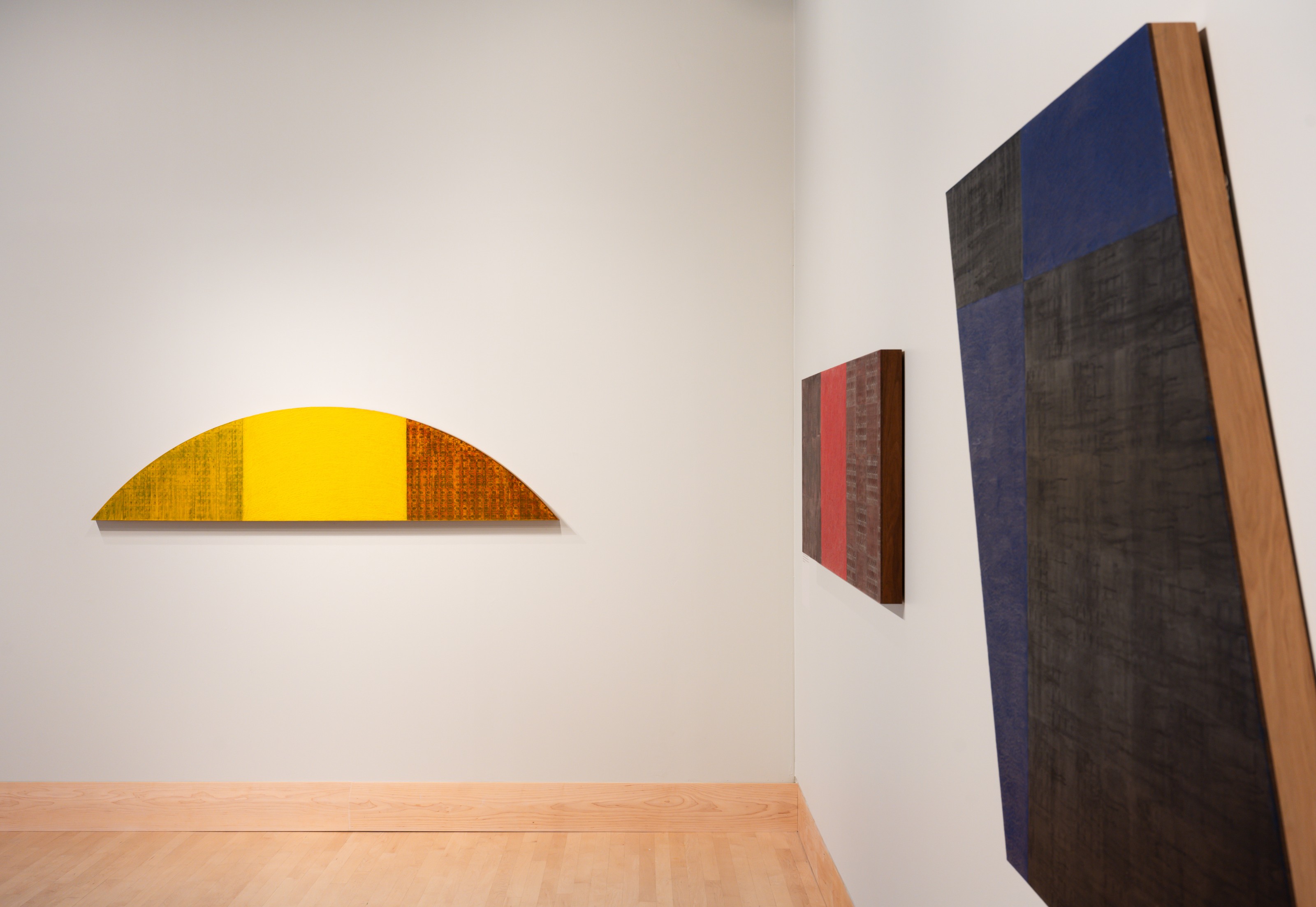 Installation view of McArthur Binion at Georgetown University Art Galleries