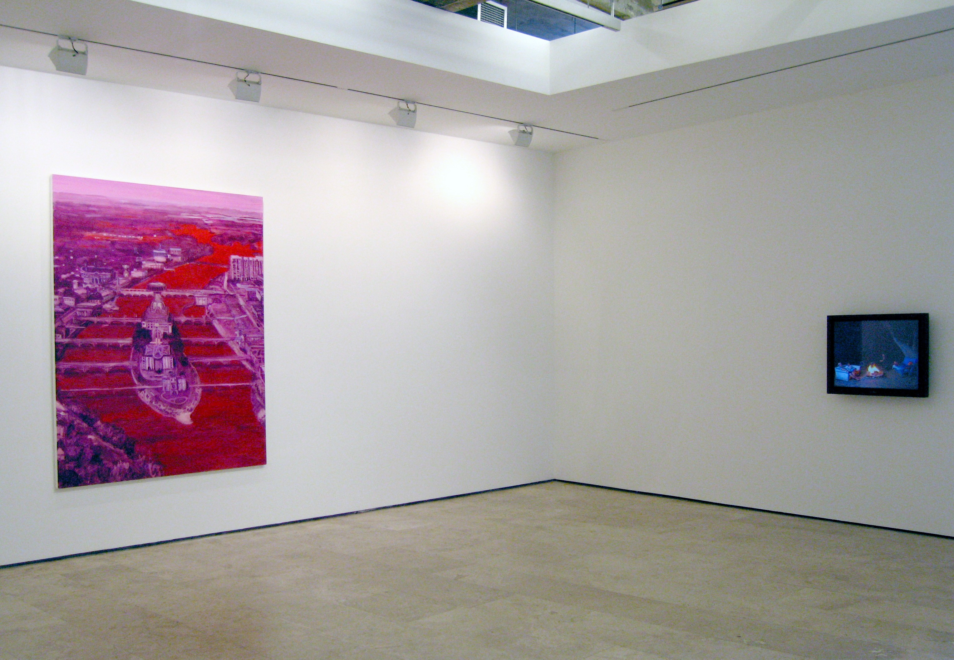 Installation view of Fresh Paint at Lehmann Maupin New York