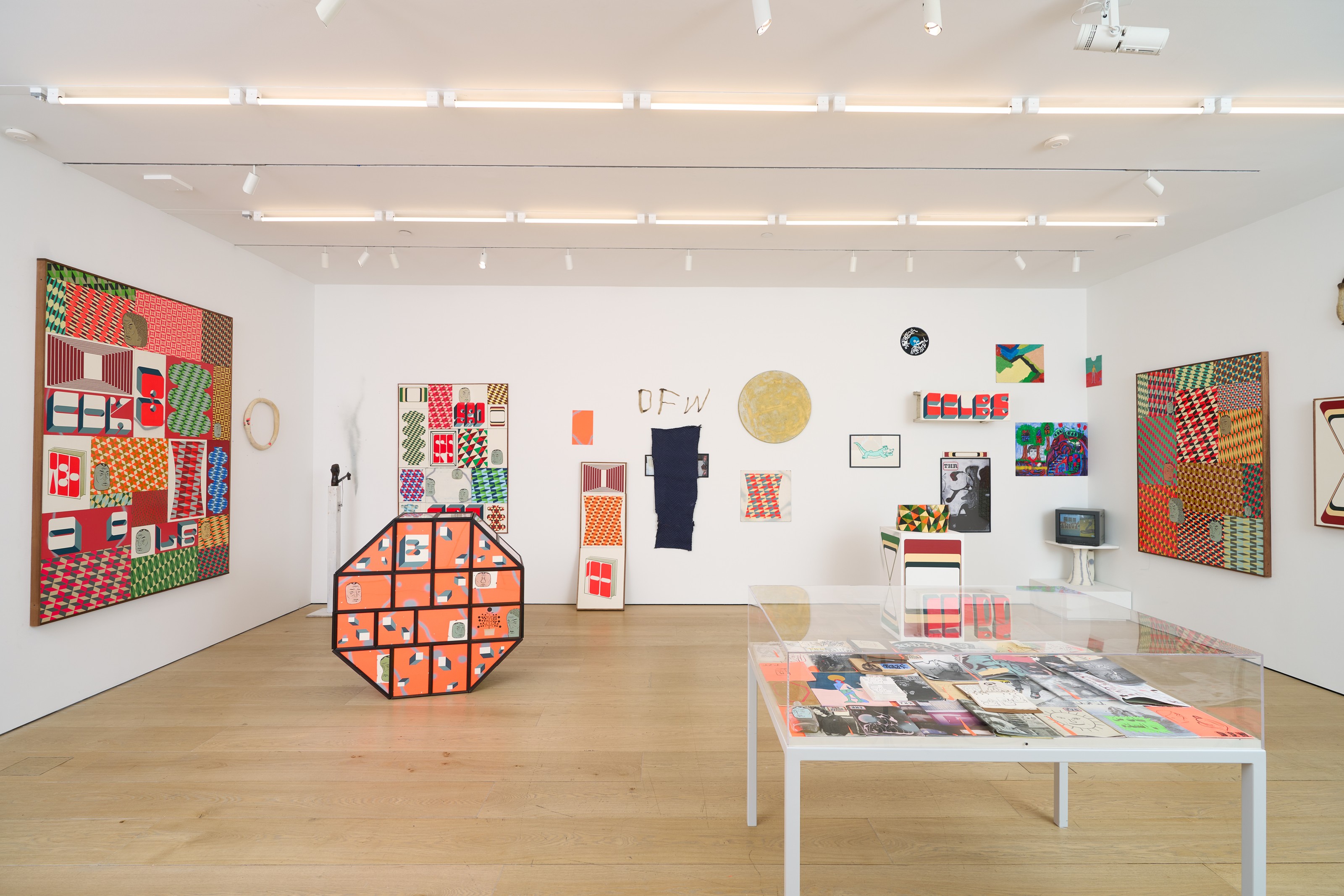 Installation view of Barry McGee at Lehmann Maupin New York