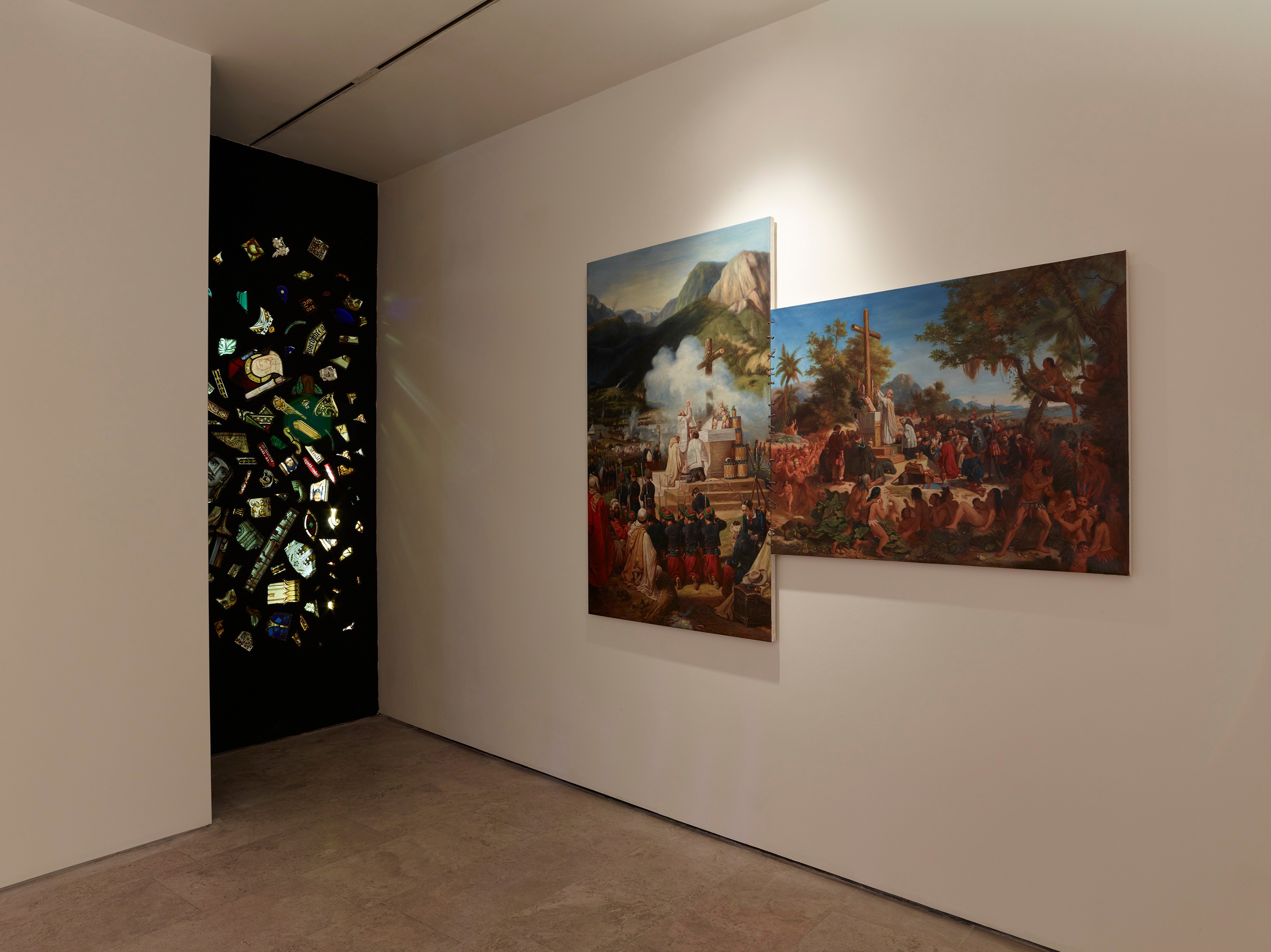 Installation view of Show your injuries at Lehmann Maupin New York