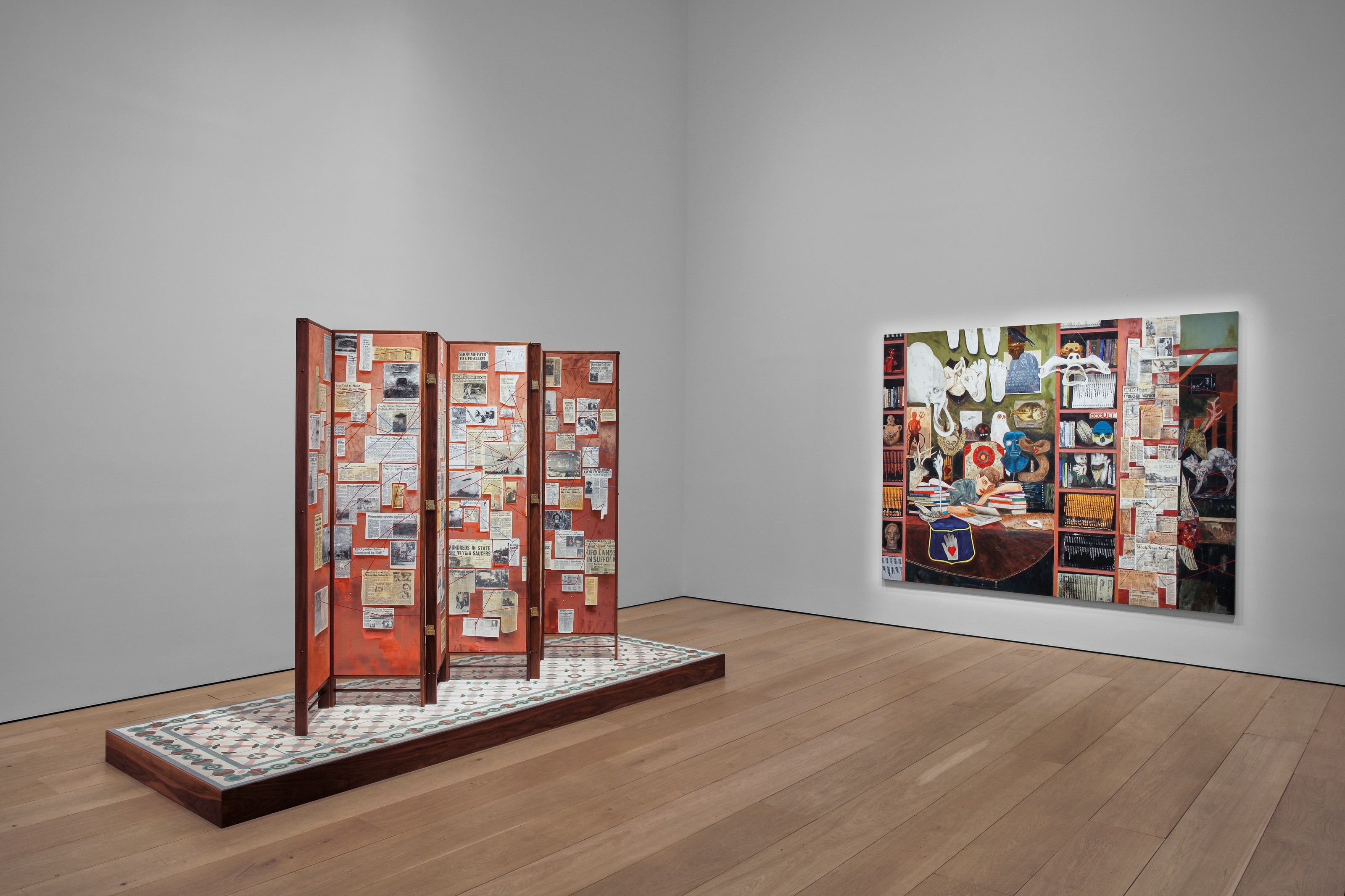 Installation view of Hernan Bas at Lehmann Maupin New York