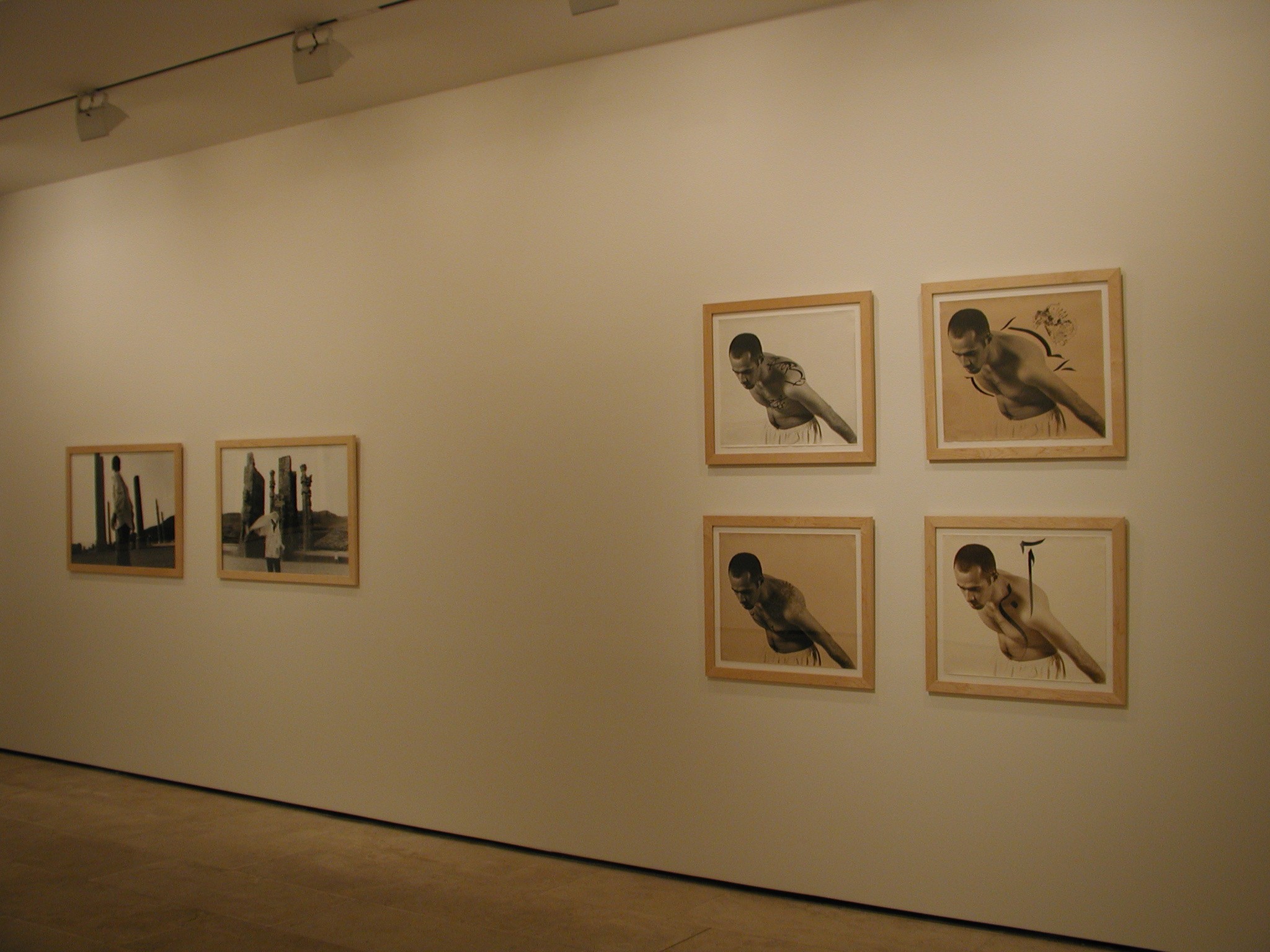 Installation view of Sadegh Tirafkan at Lehmann Maupin New York