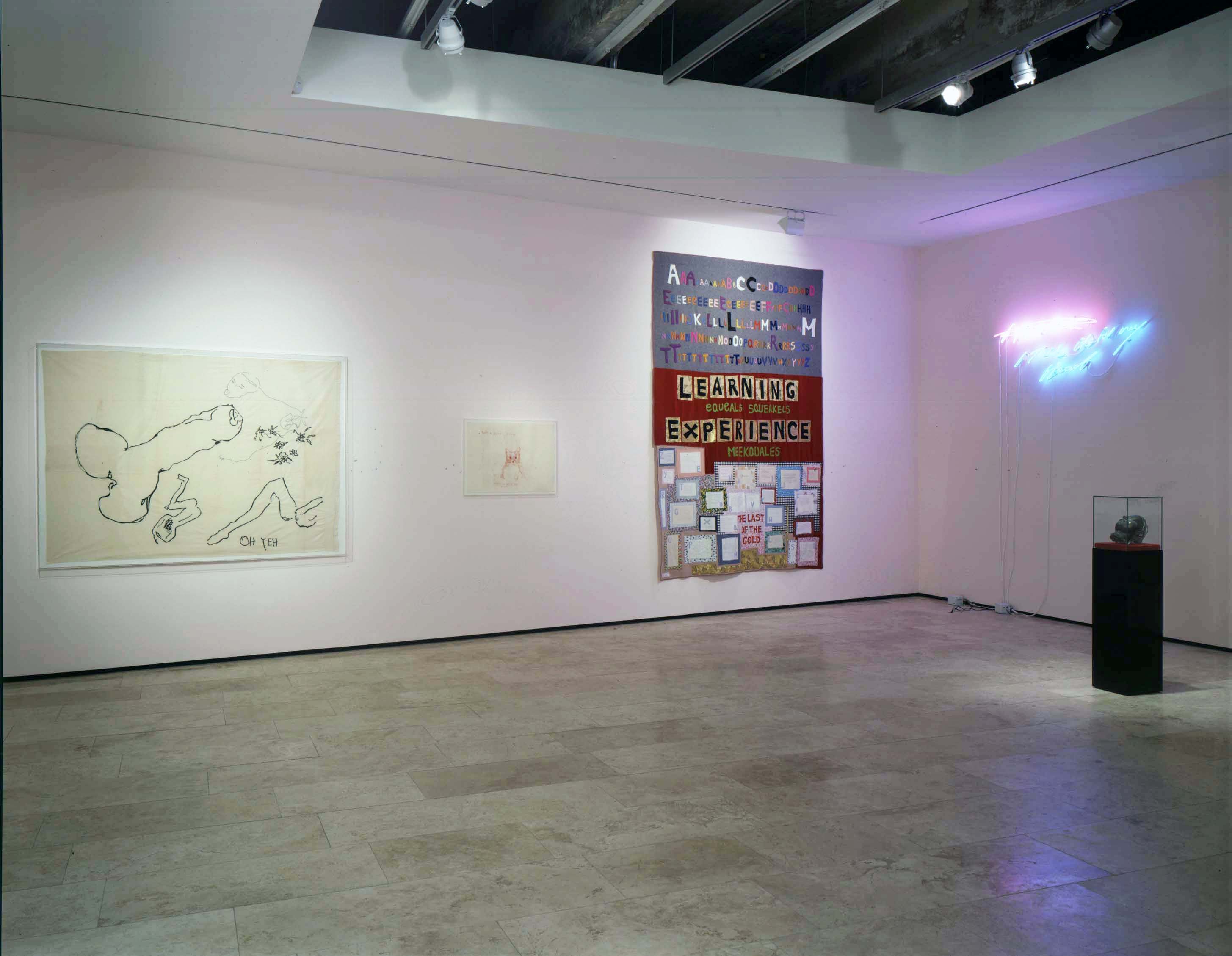 Installation view of I Think It's in My Head at Lehmann Maupin New York