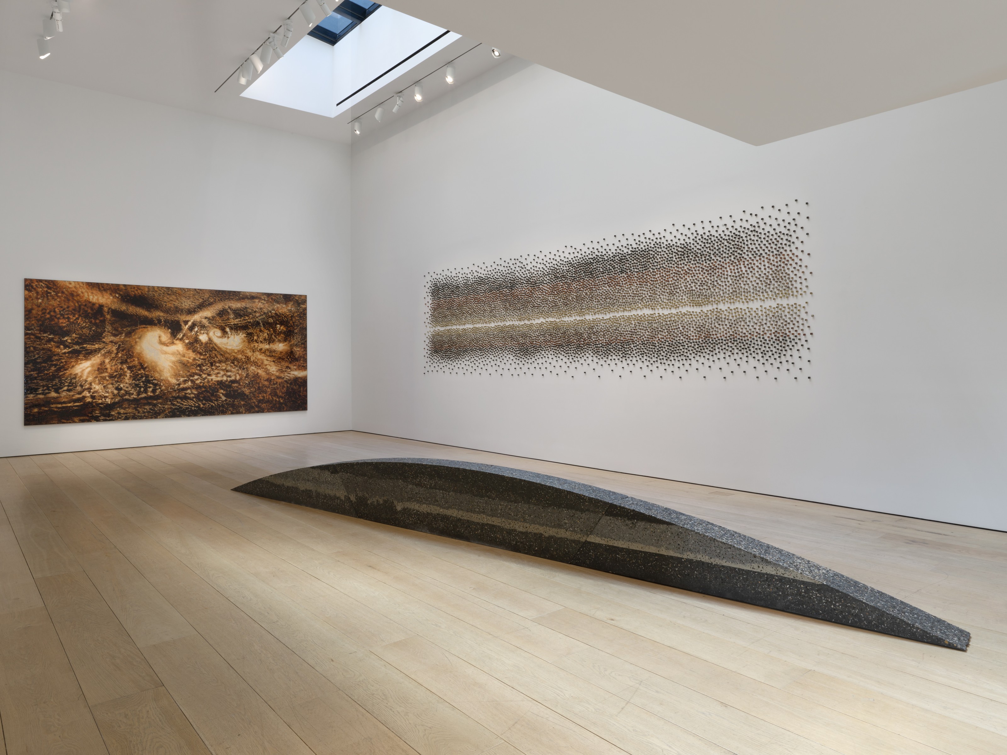 Installation view of Teresita Fernández at Lehmann Maupin New York
